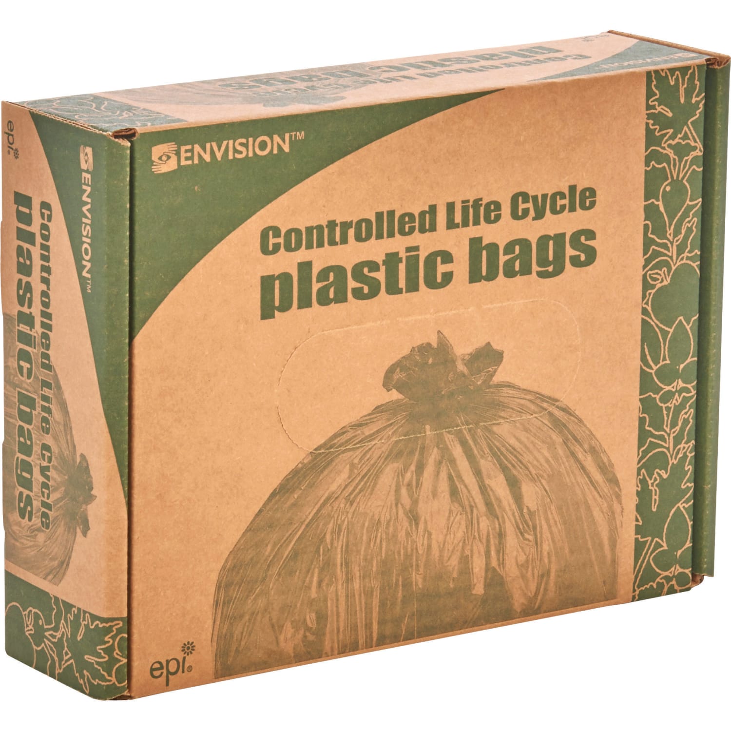 Stout Controlled Life Cycle Plastic Bags, 1.10-mil, 33 Gallons, 33in x 40in, Green, Box Of 40 - Image 5