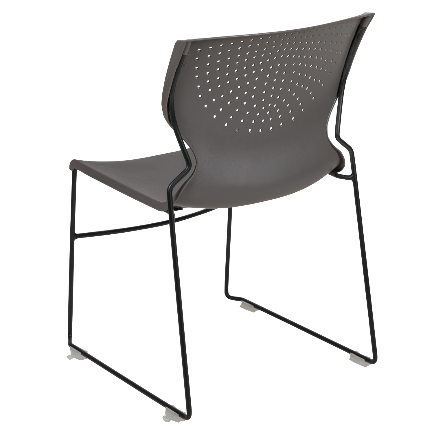 Flash Furniture HERCULES Series Full Back Stack Chairs Gray Set Of 5 Chairs PopularChairscom
