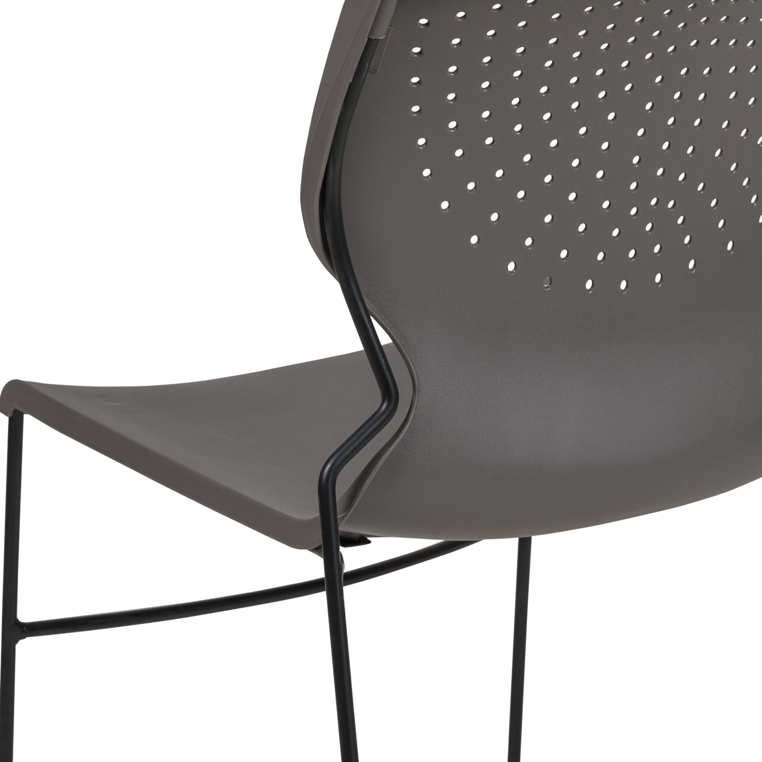 Flash Furniture HERCULES Series Full Back Stack Chairs Gray Set Of 5 Chairs PopularChairscom