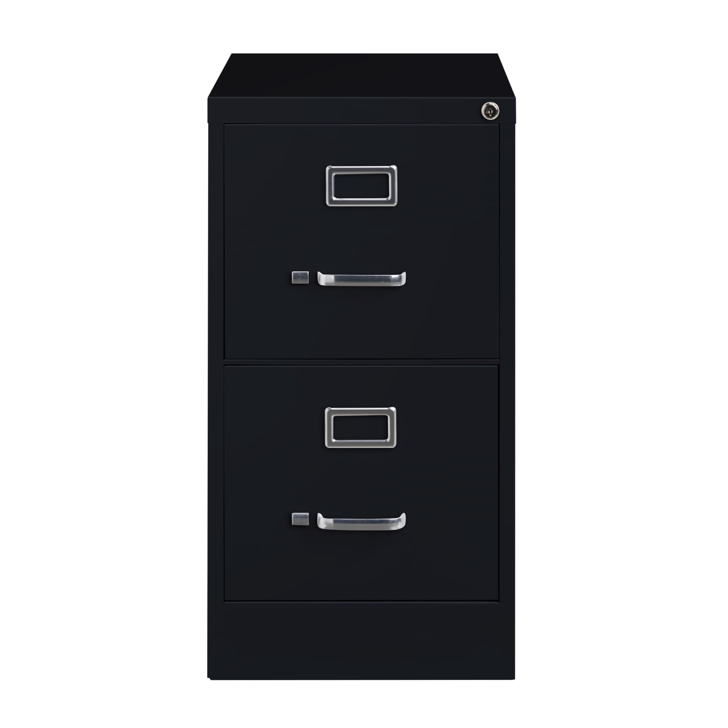 WorkPro 22inD Vertical 2-Drawer File Cabinet, Metal, Black - Image 3