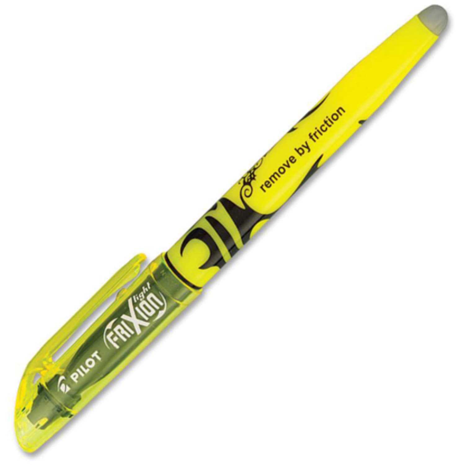 Pilot FriXion Light Erasable Highlighters, Pack of 12, Chisel Tip, Yellow - Image 5