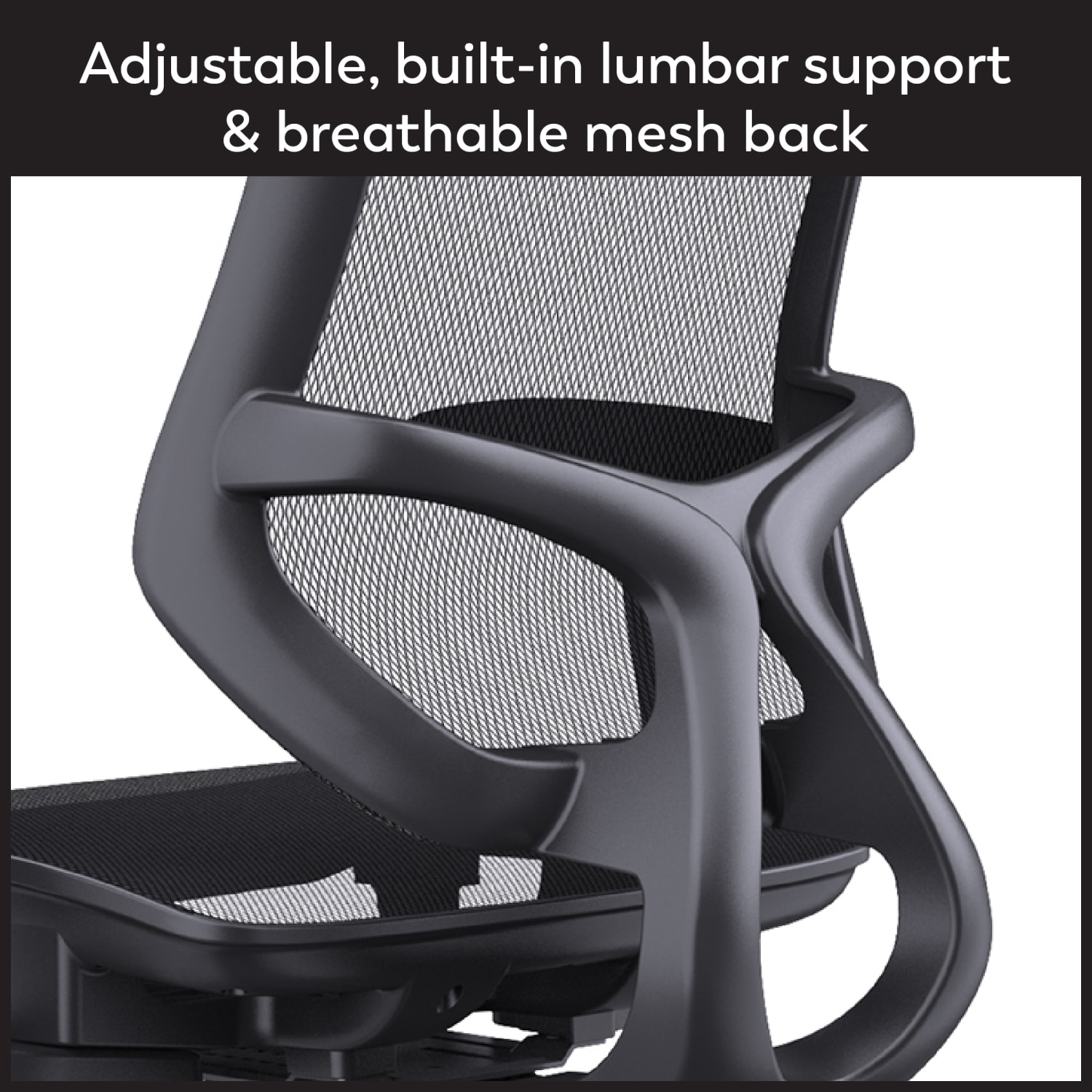 WorkPro 1000 Series Ergonomic Mesh/Mesh Mid-Back Task Office Chair, Black/Black, BIFMA Compliant - Image 5
