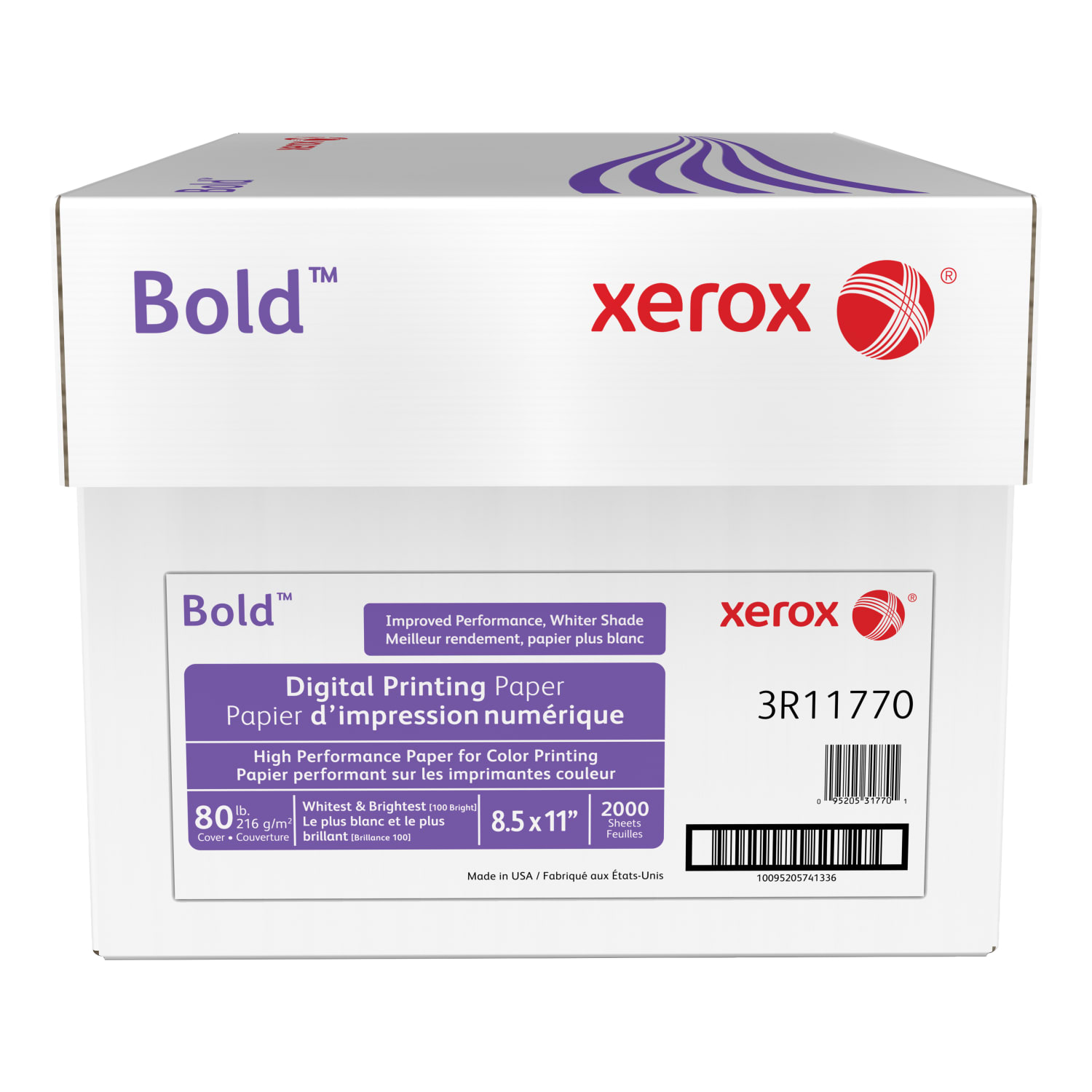 Xerox Bold Digital Printing Paper, 8 Reams, Letter Size (8 1/2in x 11in), 100 (U.S.) Brightness, 80 Lb, Cover, FSC Certified, 250 Sheets Per Ream - Image 3