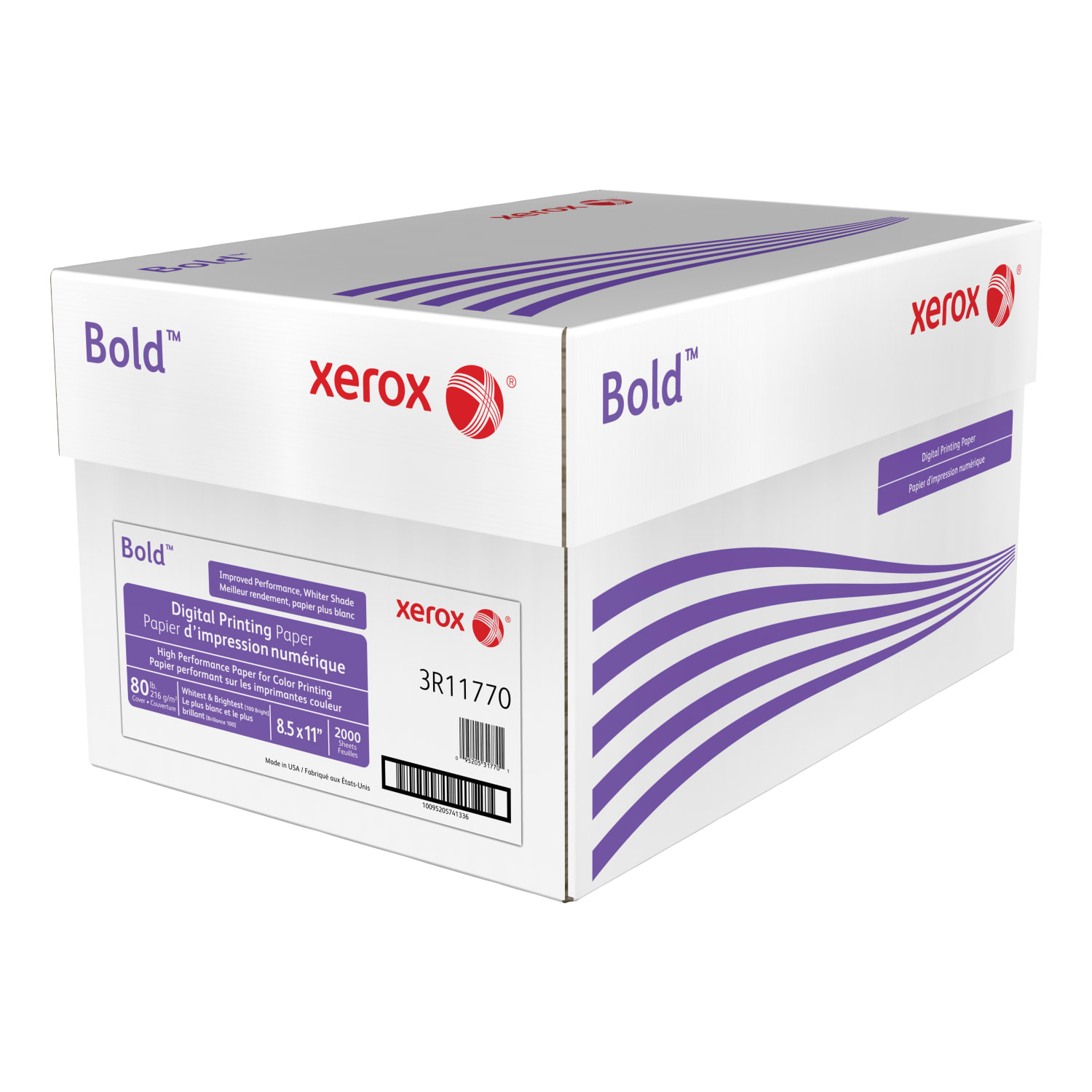 Xerox Bold Digital Printing Paper, 8 Reams, Letter Size (8 1/2in x 11in), 100 (U.S.) Brightness, 80 Lb, Cover, FSC Certified, 250 Sheets Per Ream - Image 4