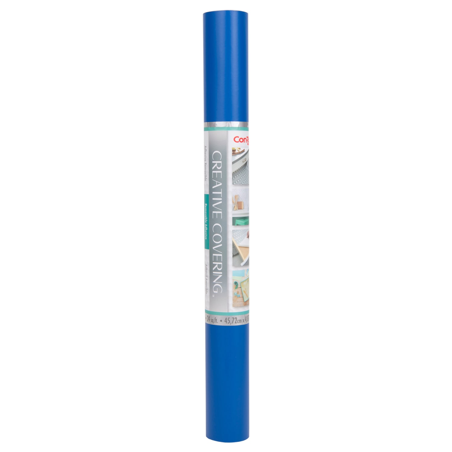Con-Tact Brand Self-Adhesive Creative Covering, Royal Blue, 18in x 16', Pack Of 2 Coverings - Image 4