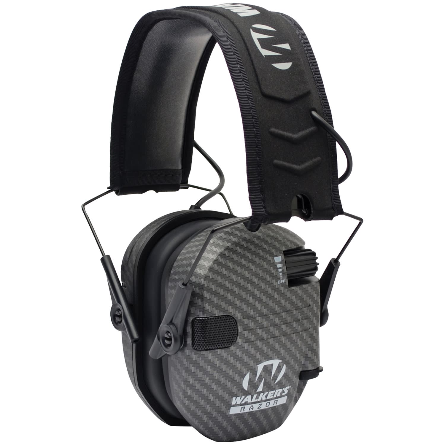 Walkers Game Ear Razor Electronic Muff, 6-3/8in x 6-1/2 x 3-1/16in, Carbon