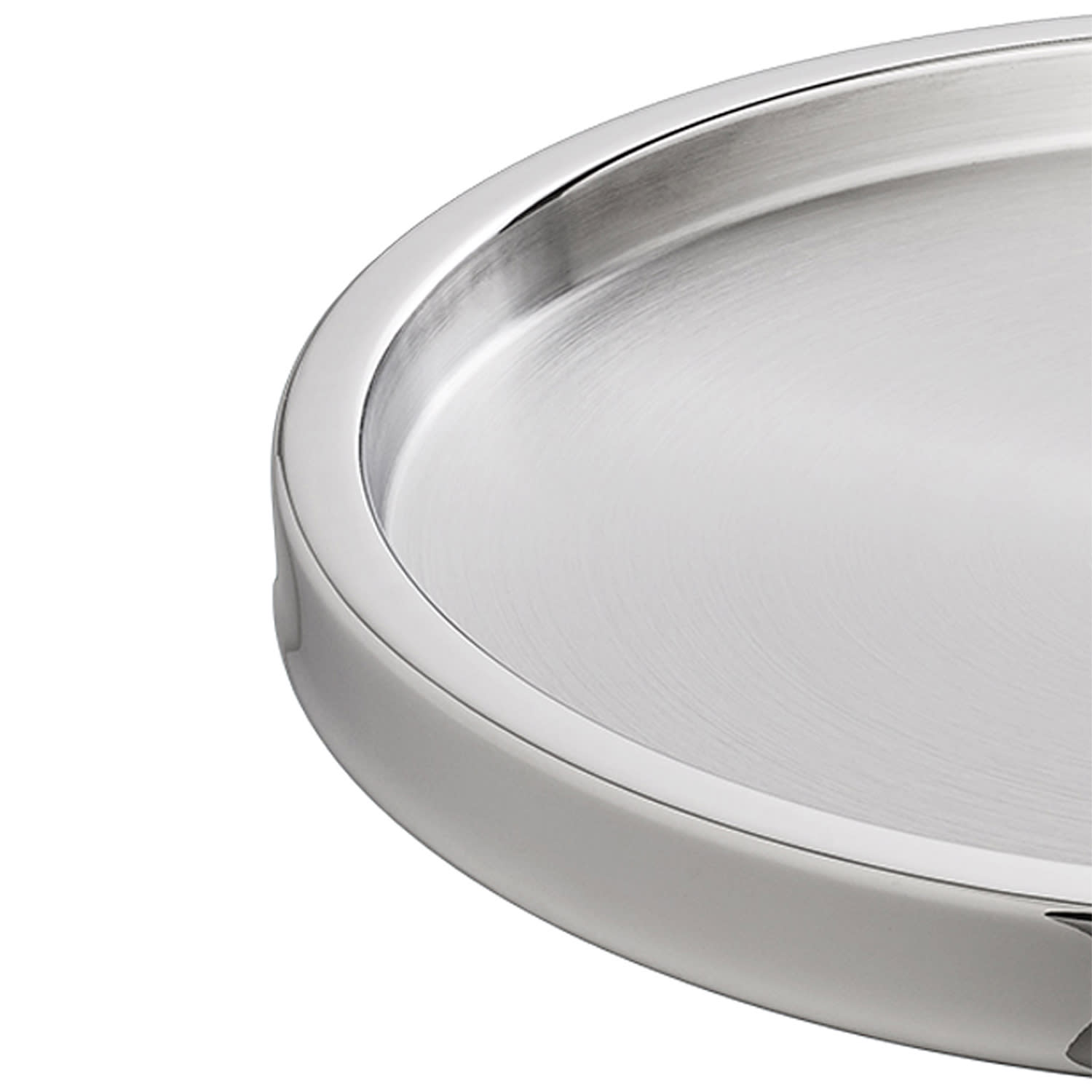 Erwyn Products, Two-Tone Luxe Round Tray, Stainless Steel, Set of 12 - Image 3