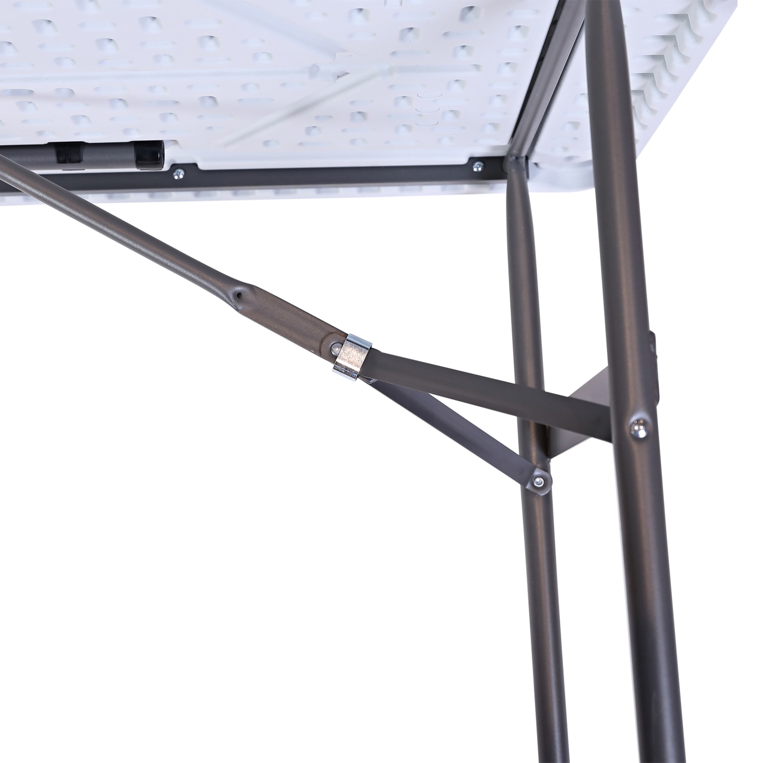 Realspace Molded Plastic Top Folding Table 4ftW Platinum PopularChairscom