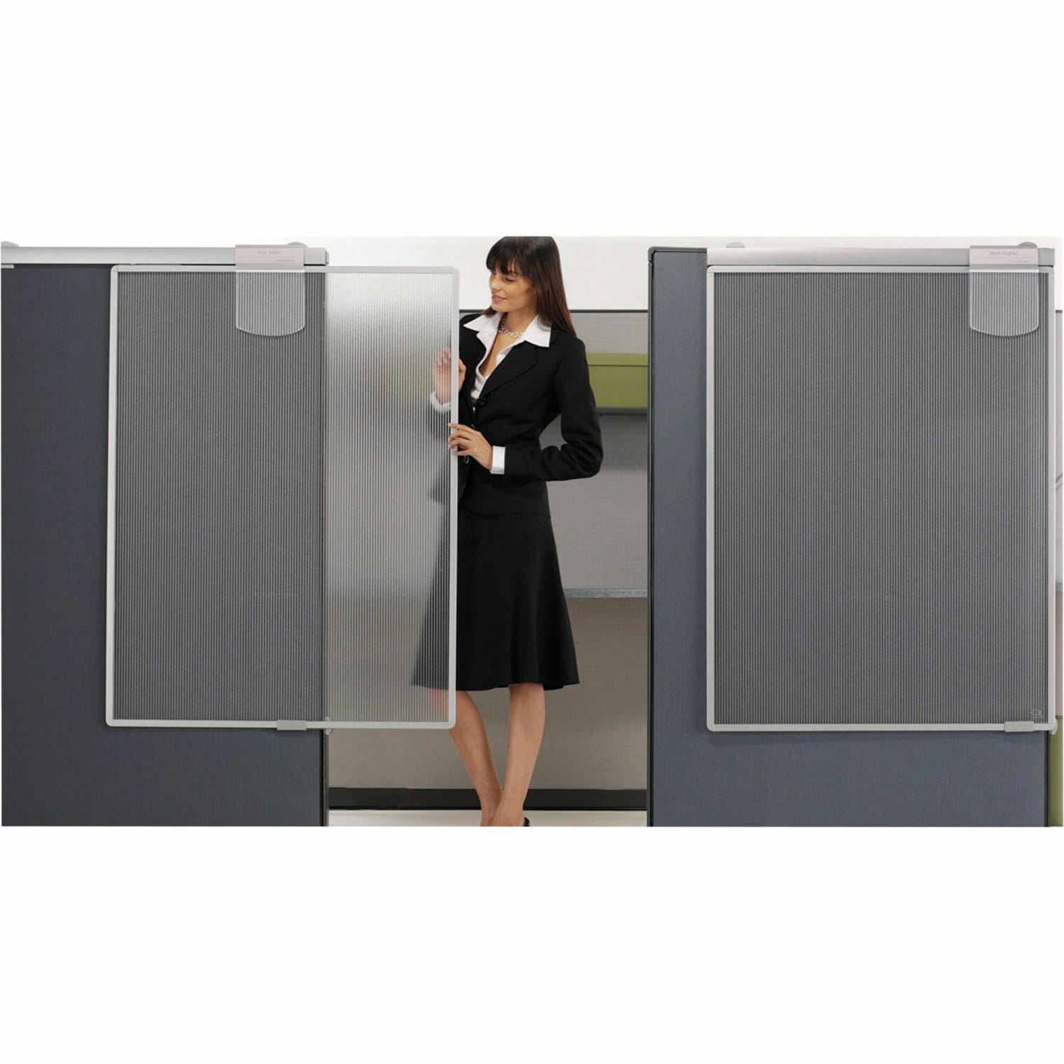 Quartet Workstation Privacy Screen, Transparent - Image 3