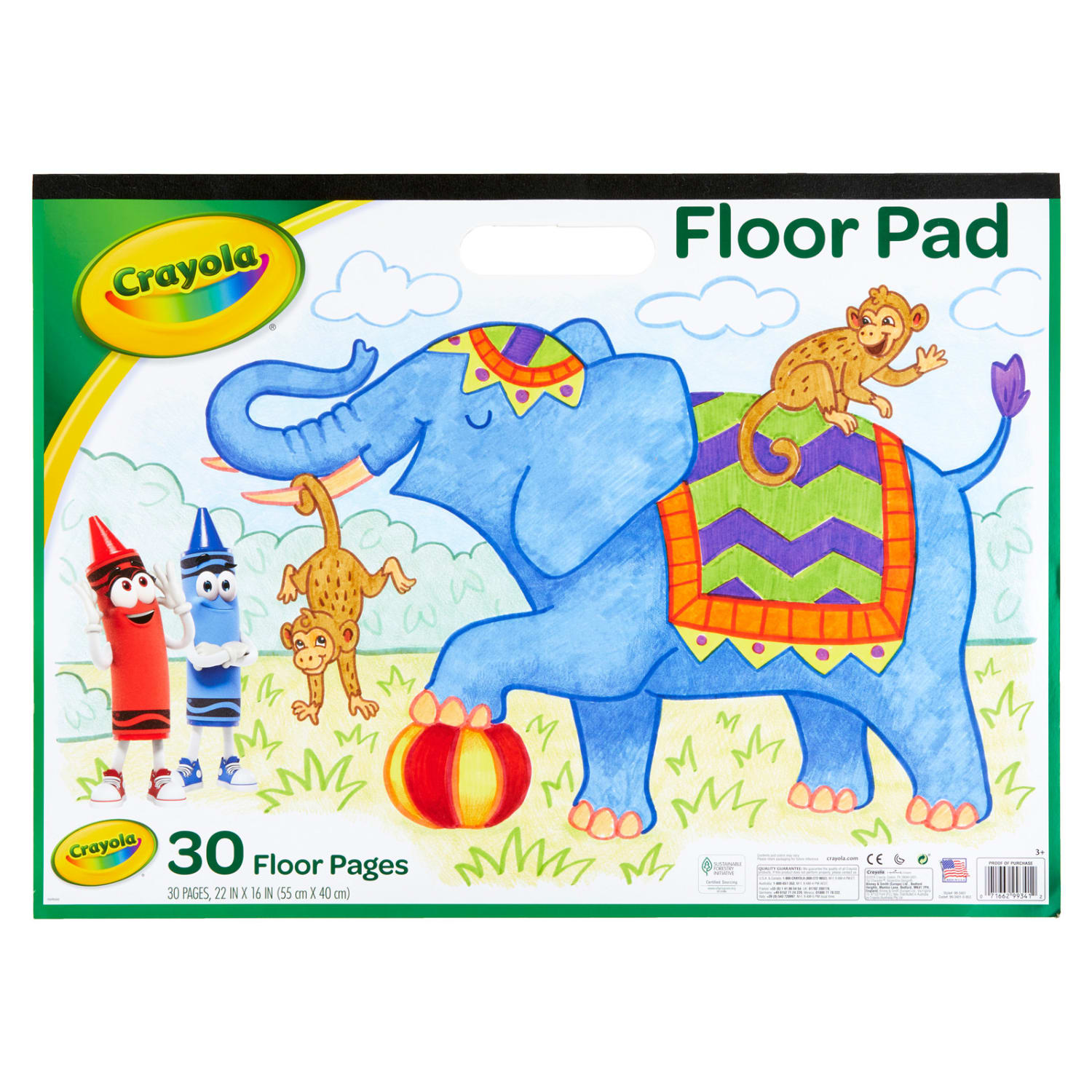 Crayola Giant Paper Pads, 22in x 16in, White, 30 Sheets Per Pad, Pack Of 3 Pads - Image 3
