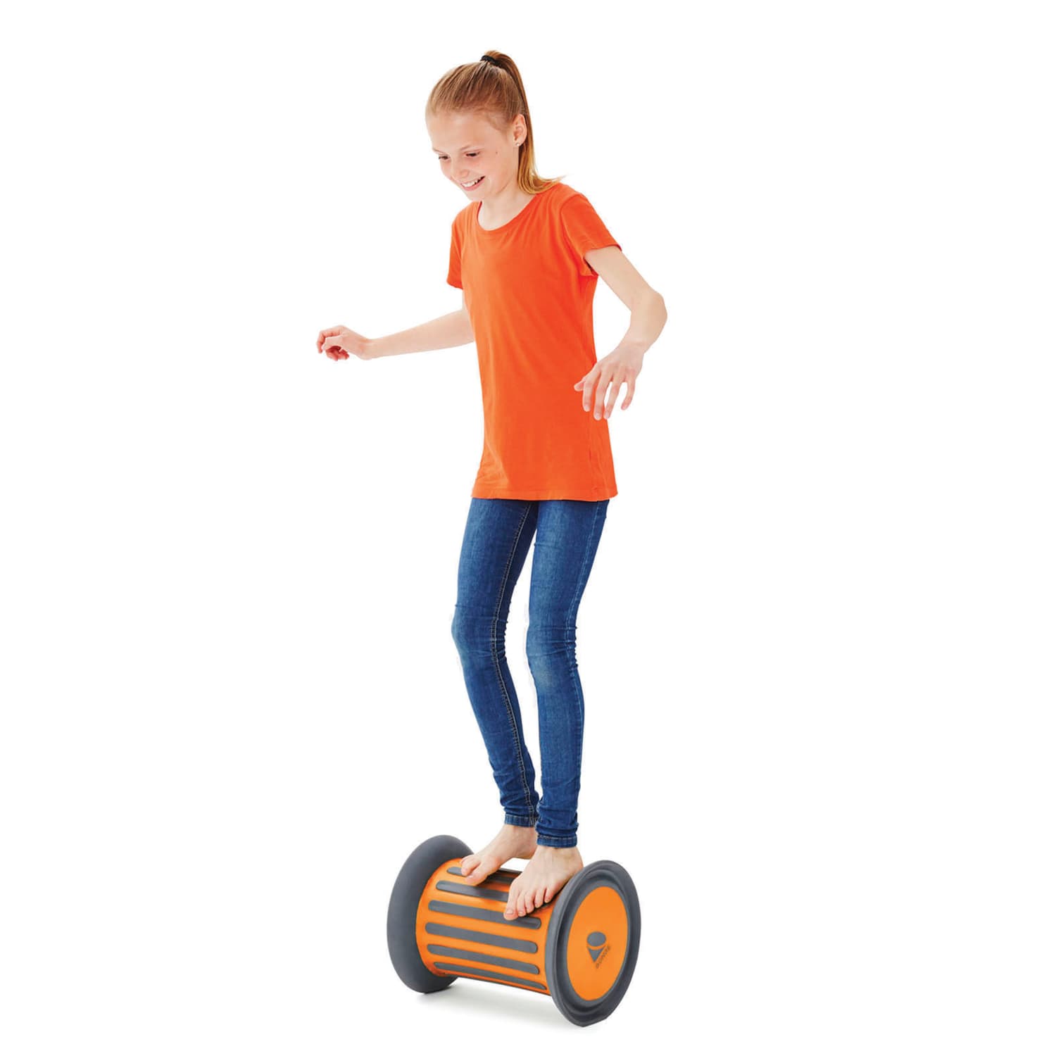 GONGE Roller Balancing Toy, Orange/Gray - Image 4