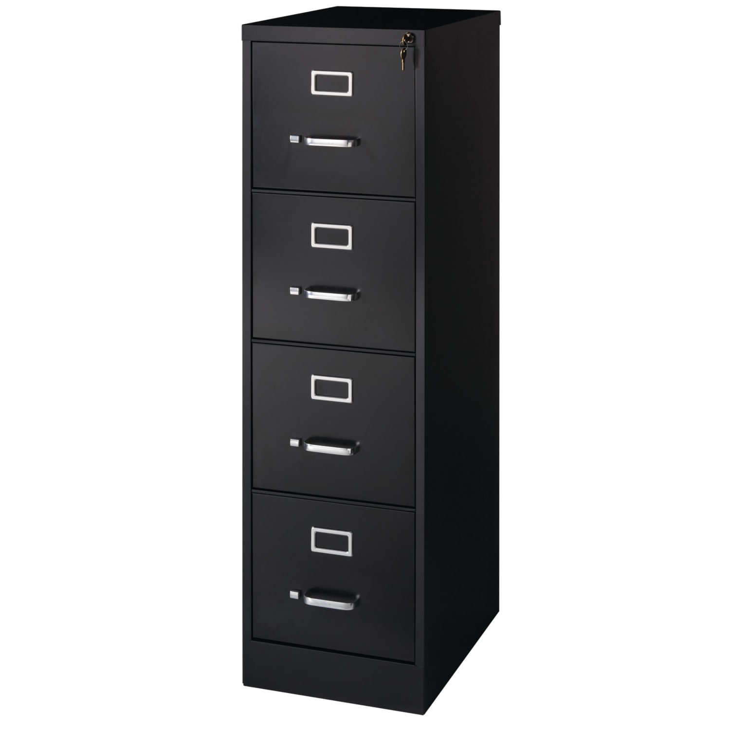 WorkPro 22inD Vertical 4-Drawer Letter-Size File Cabinet, Metal, Black - Image 5