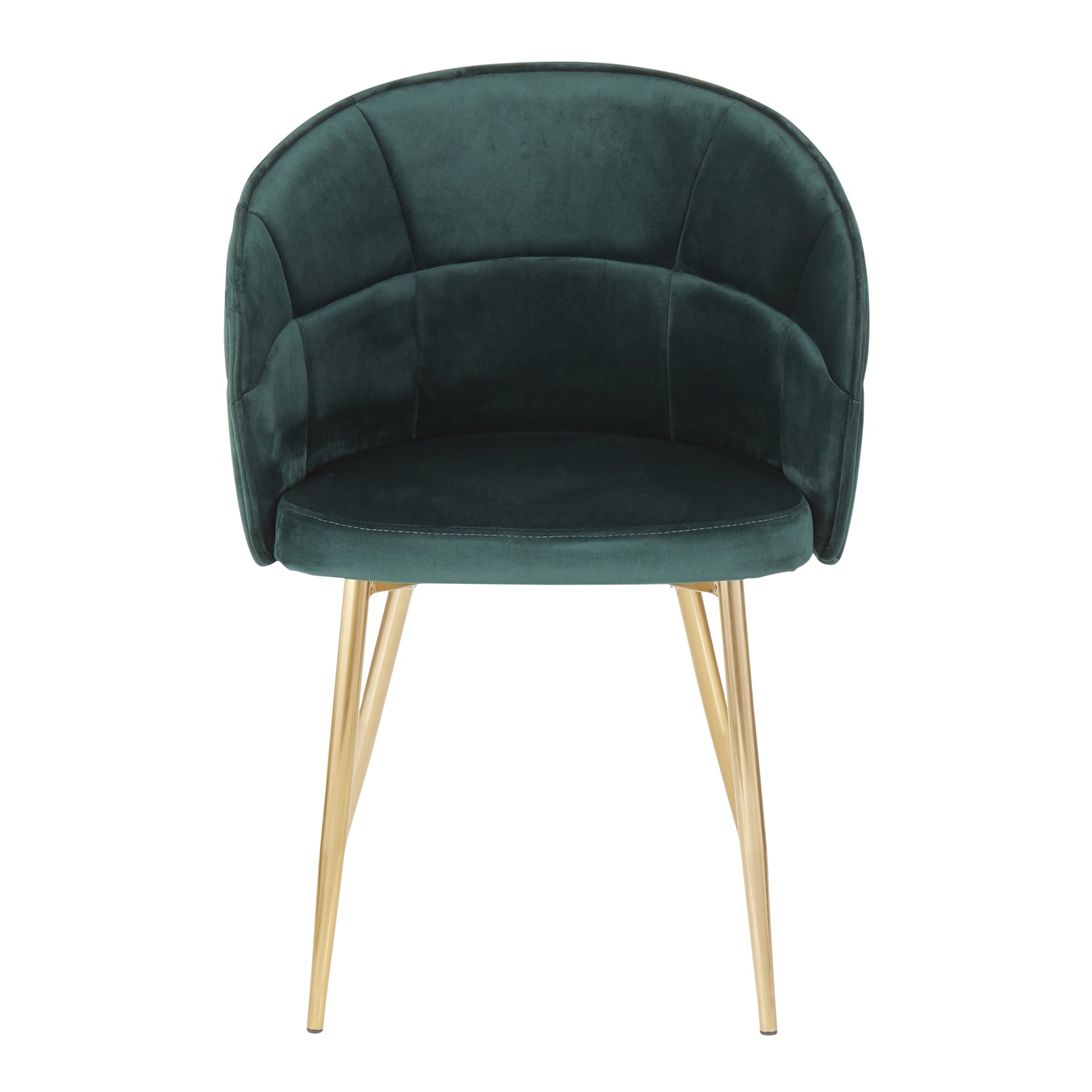 LumiSource Lindsey Chair, Green/Gold - Image 3