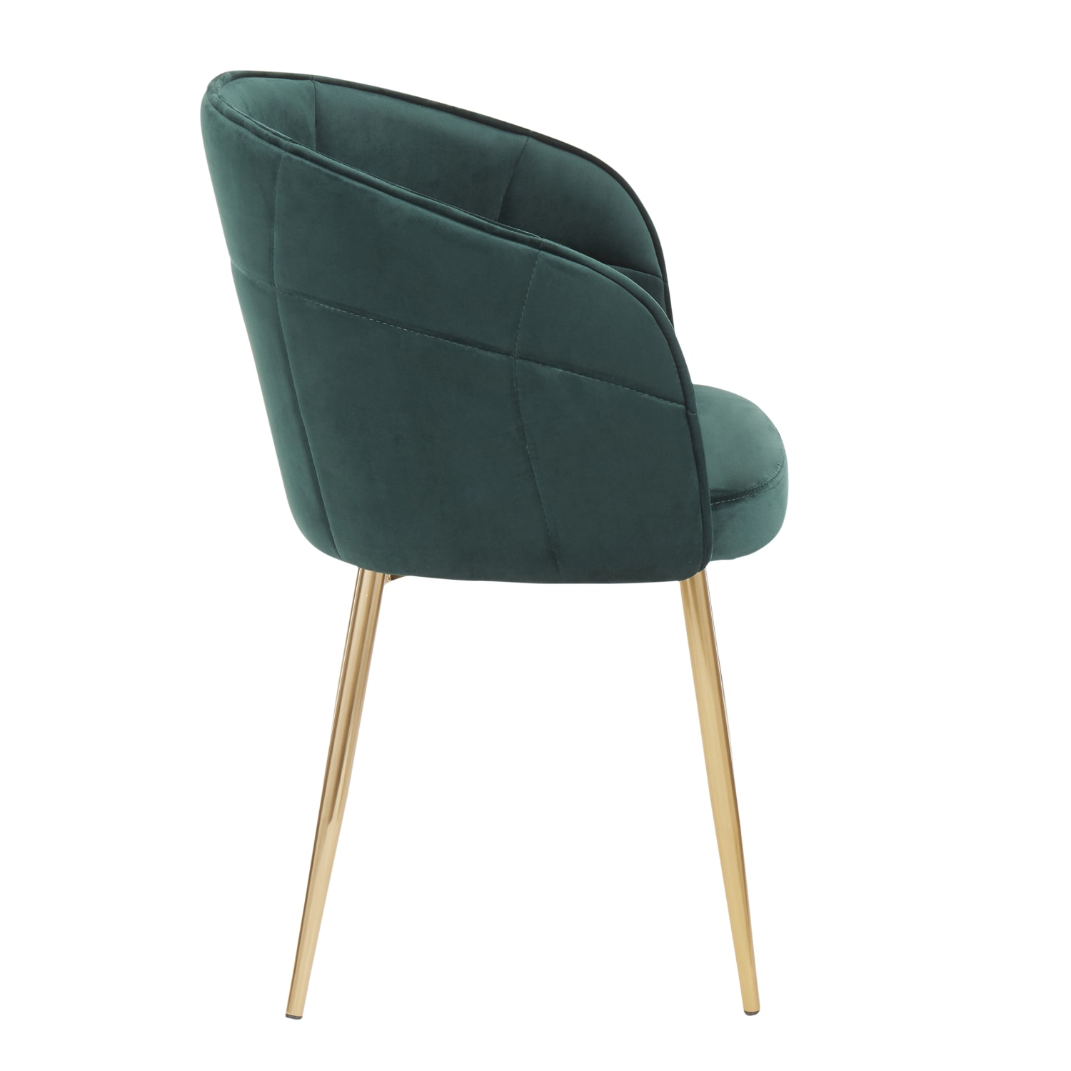 LumiSource Lindsey Chair, Green/Gold - Image 6