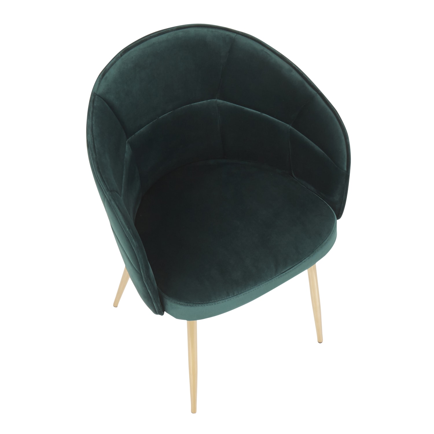 LumiSource Lindsey Chair, Green/Gold - Image 7