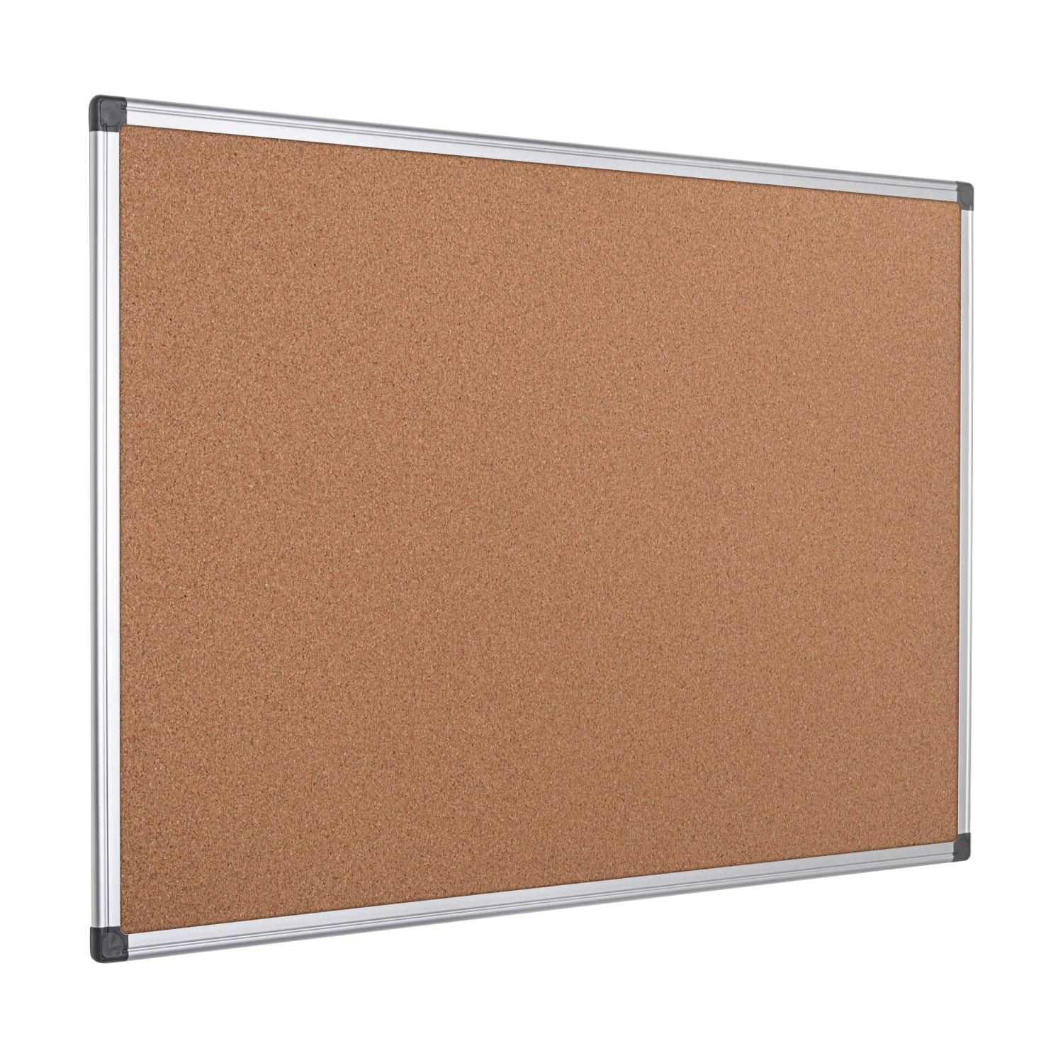 MasterVision Maya Series Aluminum Frame Cork Board - 47.24in Height x 70.87in Width - Natural Cork Surface - Self-healing - Anodized Aluminum Frame - 1 Each - Image 3