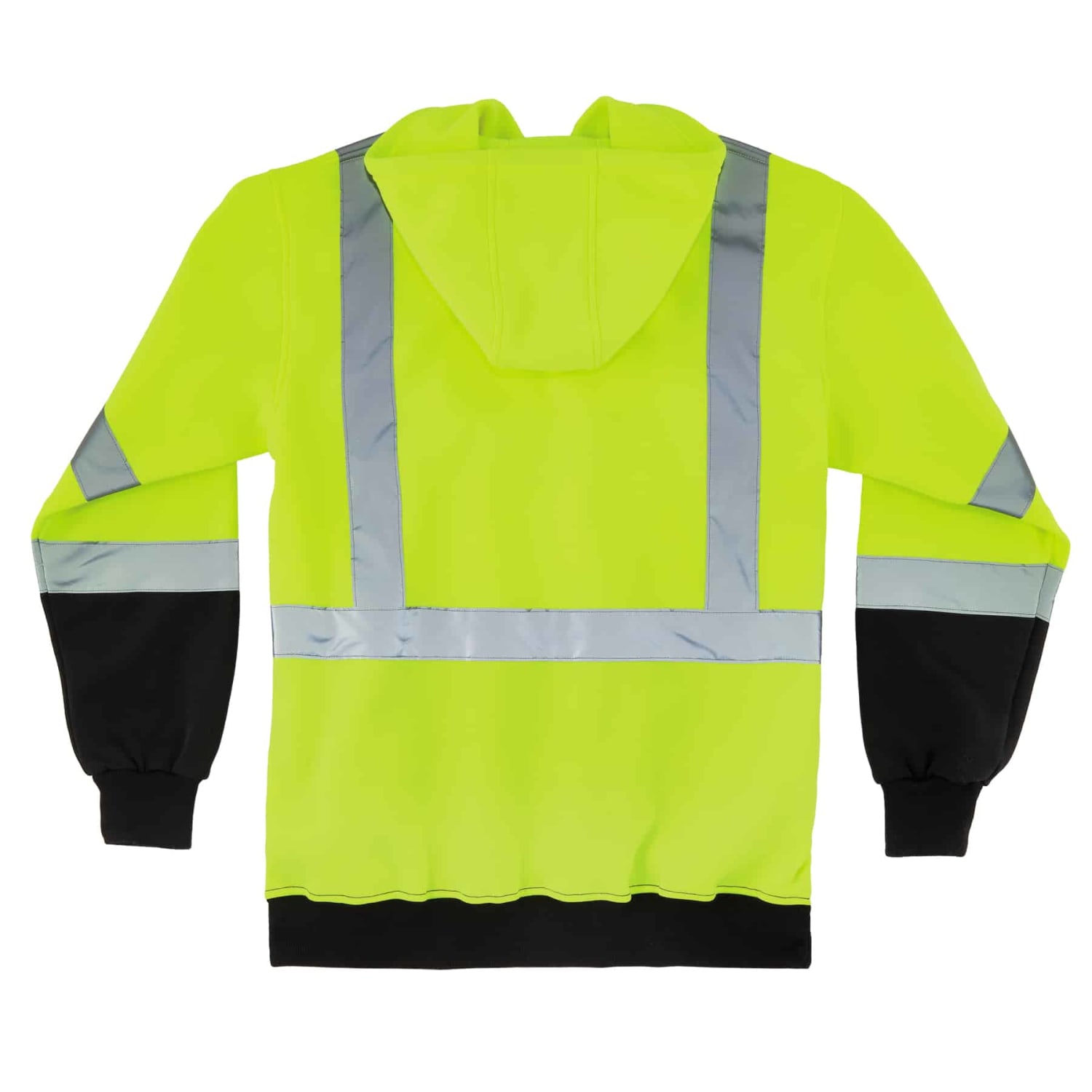 Ergodyne GloWear 8373 Class 3 Hi-Vis Pullover Hoodie, 4X, Black/Lime - Image 3