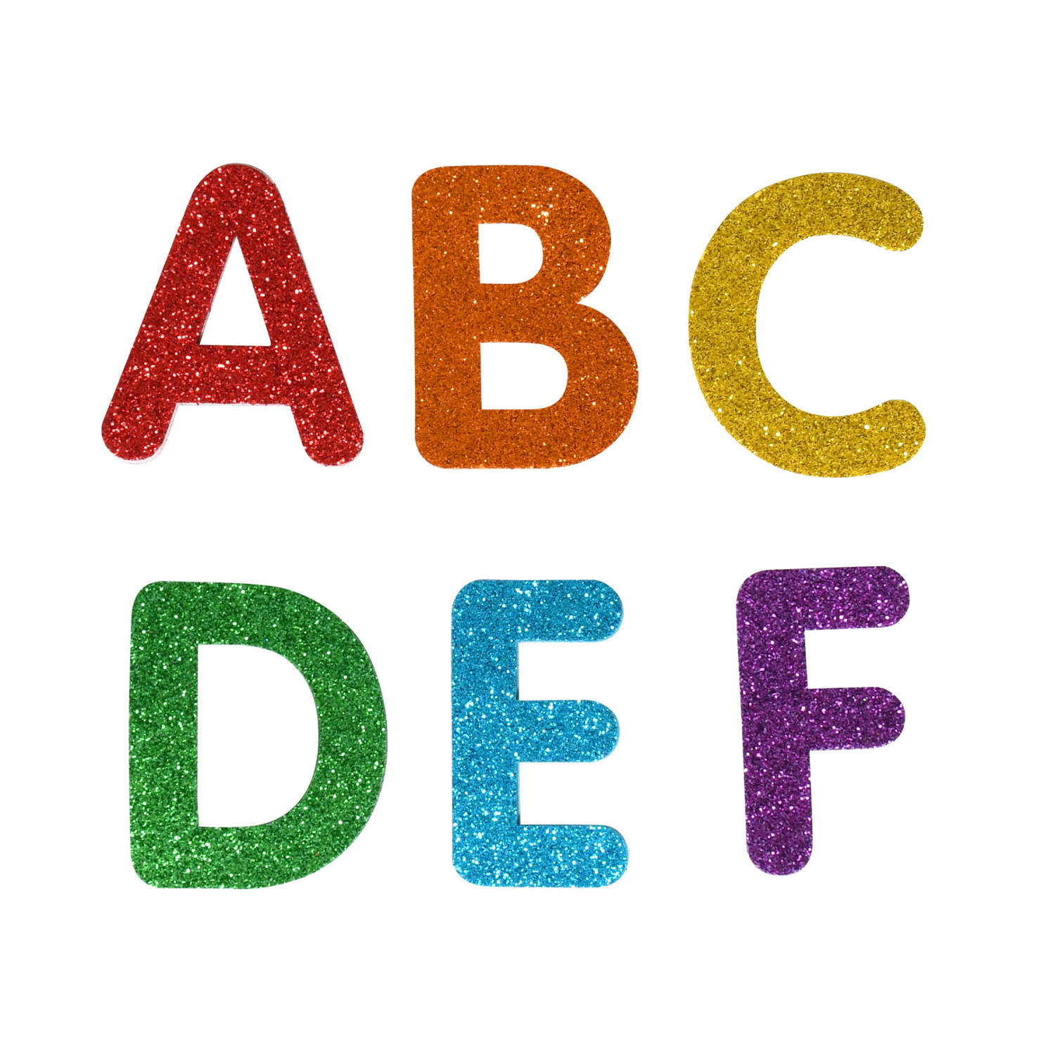 Ready 2 Learn Glitter Foam Stickers, Alphabet, 156 Stickers Per Pack, Set Of 3 Packs - Image 3