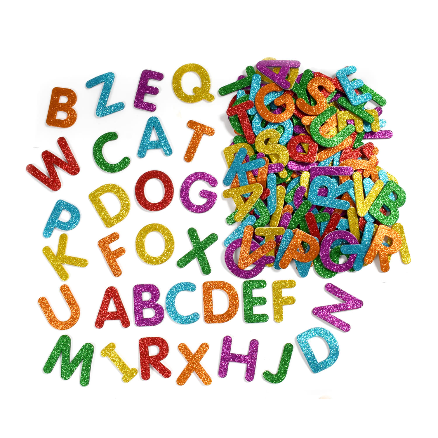 Ready 2 Learn Glitter Foam Stickers, Alphabet, 156 Stickers Per Pack, Set Of 3 Packs - Image 5