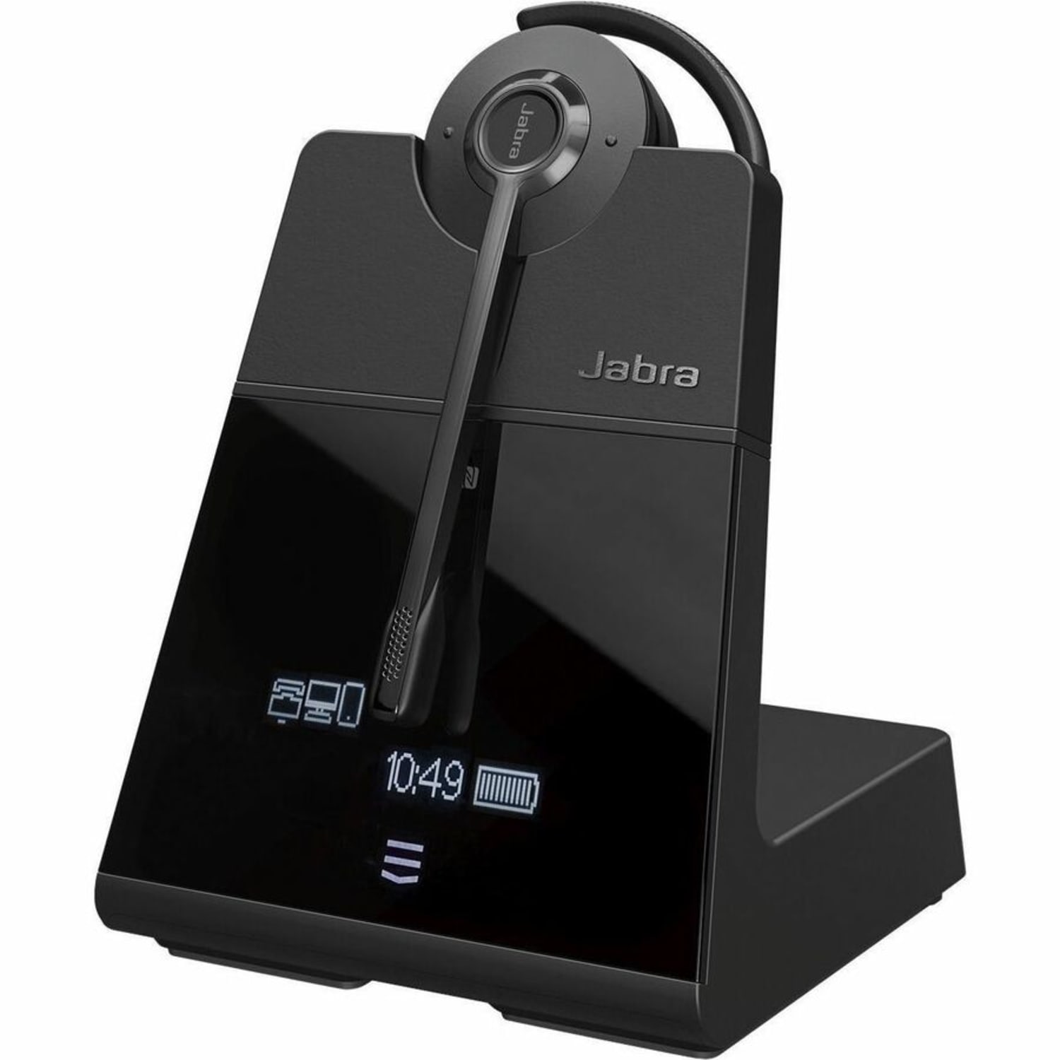 Jabra Engage 75 SE Earset - Mono - Wireless - Bluetooth/DECT - 328.1 ft - 40 Hz to 16 kHz - Earbud, Behind-the-ear, On-ear - Monaural - In-ear - Electret Condenser, Uni-directional, Noise Cancelling Microphone - Black - Image 3