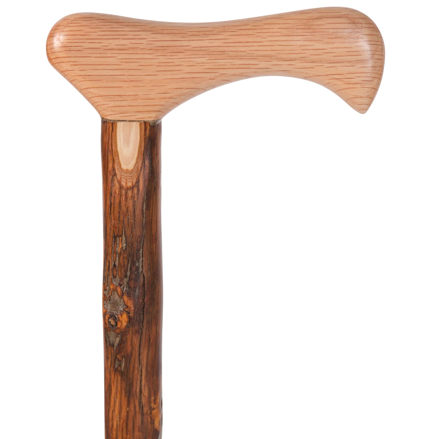 Brazos Walking Sticks Twisted Hickory Handcrafted Cane, 37in, Natural - Image 3