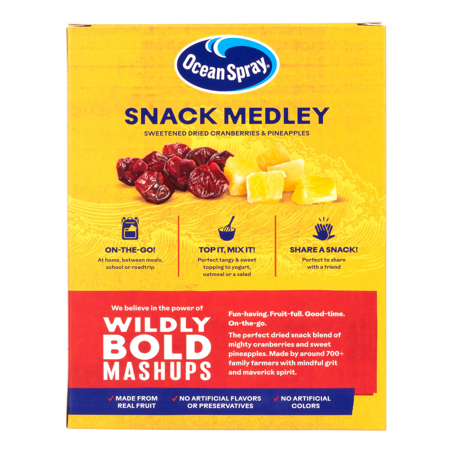 Ocean Spray Pineapple Cran Snack Medley, 1 Oz, 5 Packs Per Box, Set Of 10 Boxes - Image 6