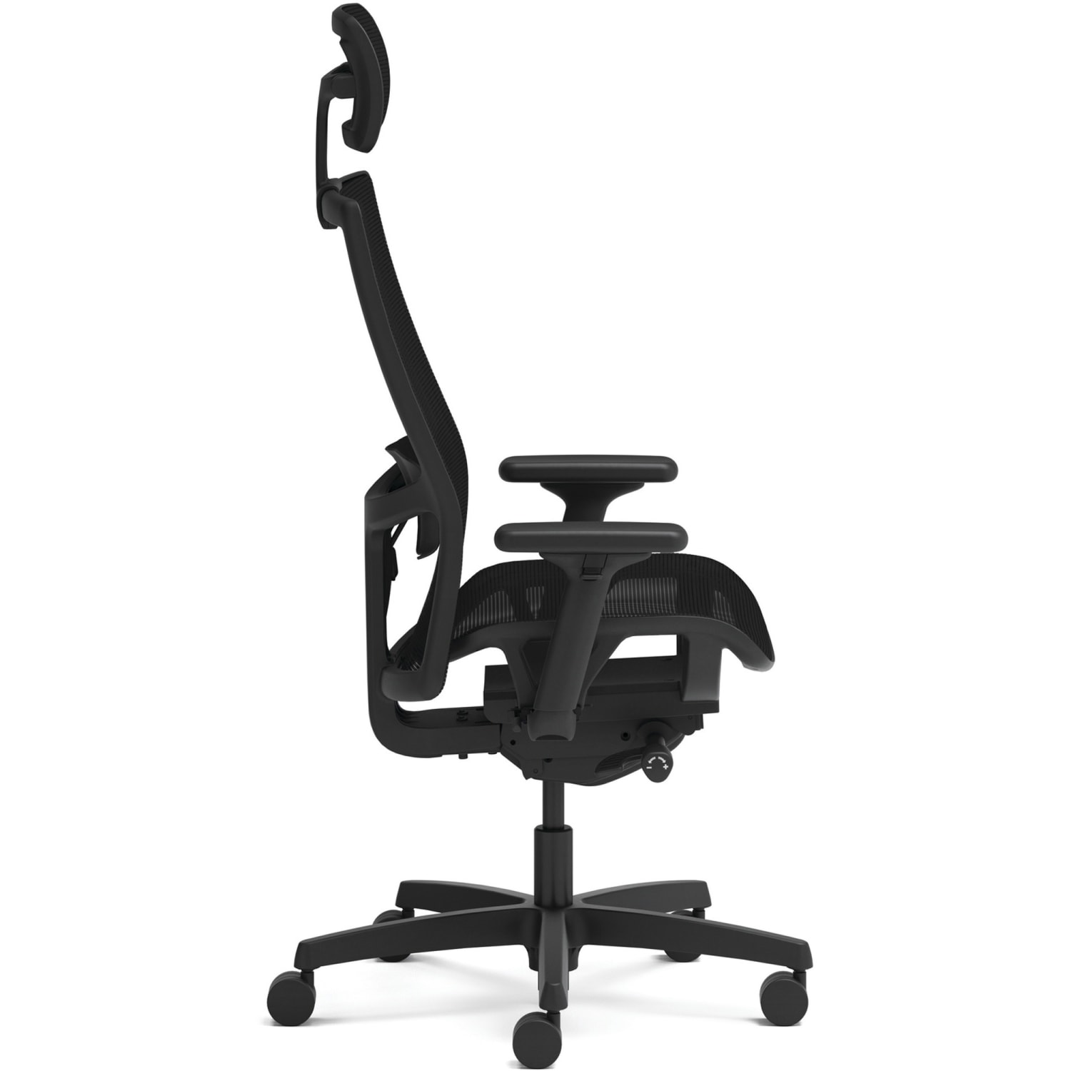 HON Ignition 2.0 Mid-back Task Chair with Headrest - Mid Back - Black - Armrest - 1 Each - Image 4