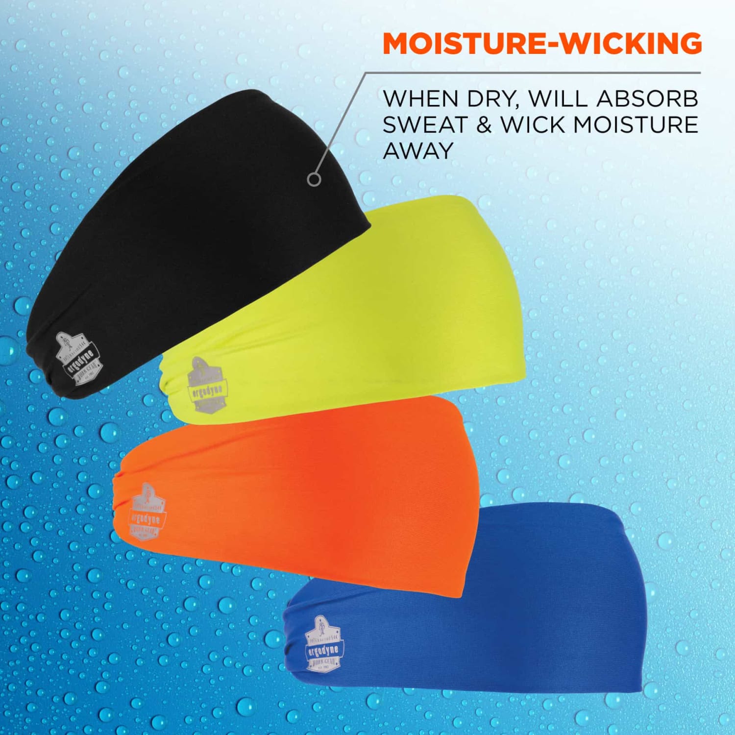 Ergodyne Chill-Its 6634 Cooling Headband, One Size, Lime - Image 6
