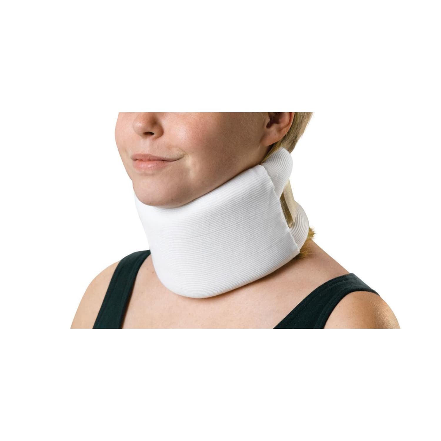 Medline Universal Foam Cervical Collar, Firm, 4in x 22in, White