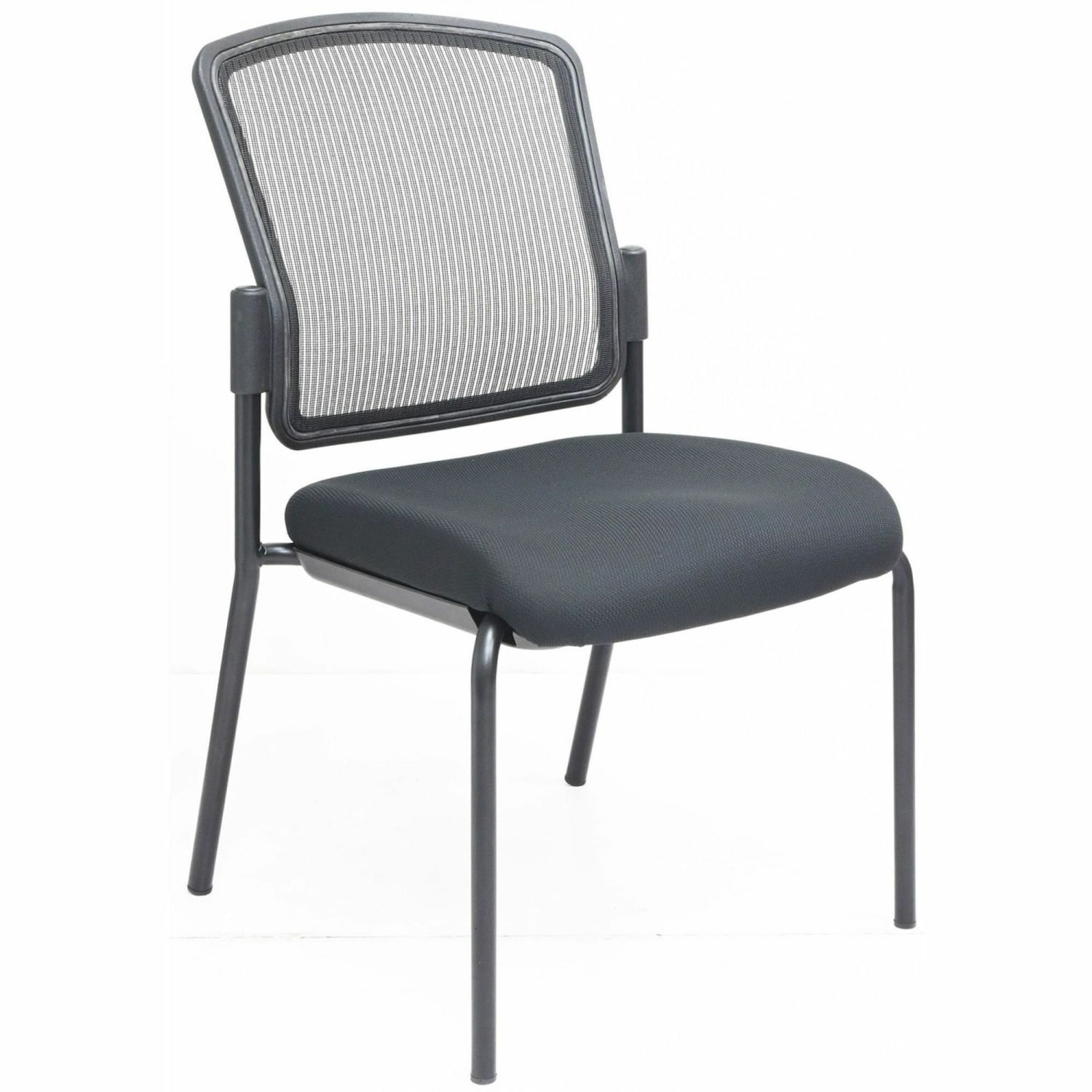 Lorell Mesh Back Guest Chair  Mesh Back Material  Black Frame Color  Steel Frame Material  Black  1 Each PopularChairscom