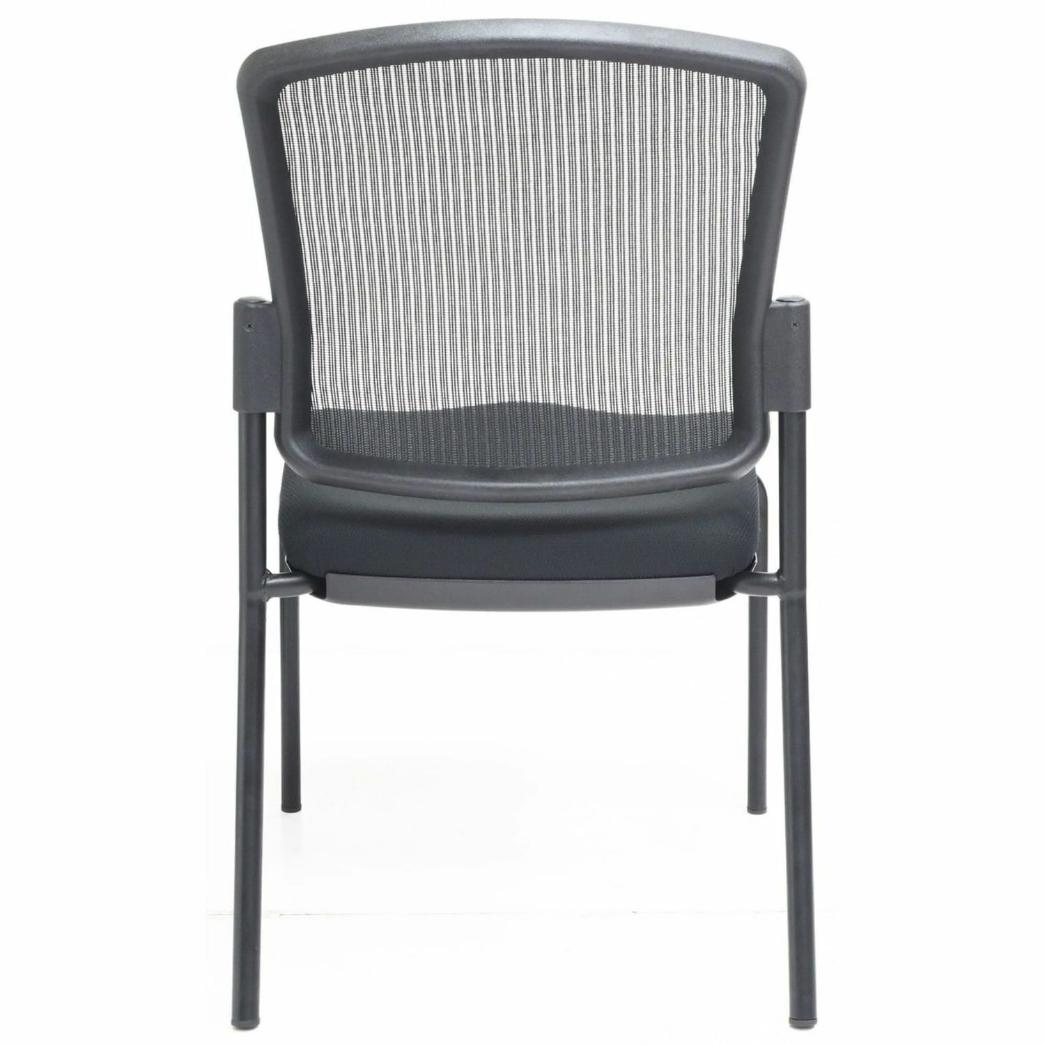 Lorell Mesh Back Guest Chair - Mesh Back Material - Black Frame Color - Steel Frame Material - Black - 1 Each - Image 5