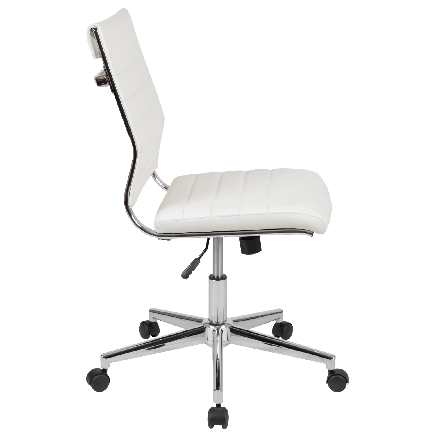 Flash Furniture Hansel LeatherSoft™ Faux Leather MidBack Executive Office Chair White PopularChairscom Flash Furniture Hansel LeatherSoft™ Faux Leather Mid Back Executive Office Chair White PopularChairscom