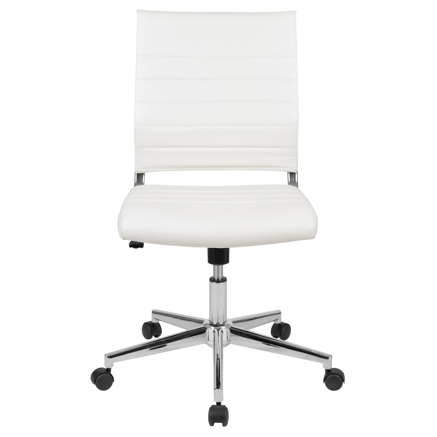 Flash Furniture Hansel LeatherSoft™ Faux Leather MidBack Executive Office Chair White PopularChairscom Flash Furniture Hansel LeatherSoft™ Faux Leather Mid Back Executive Office Chair White PopularChairscom
