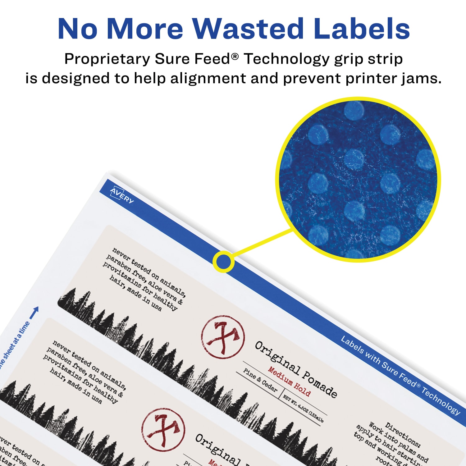 Avery Glossy Permanent Labels With Sure Feed, 94243-WGP50, Rectangle, 2in x 7in, White, Pack Of 200 - Image 5