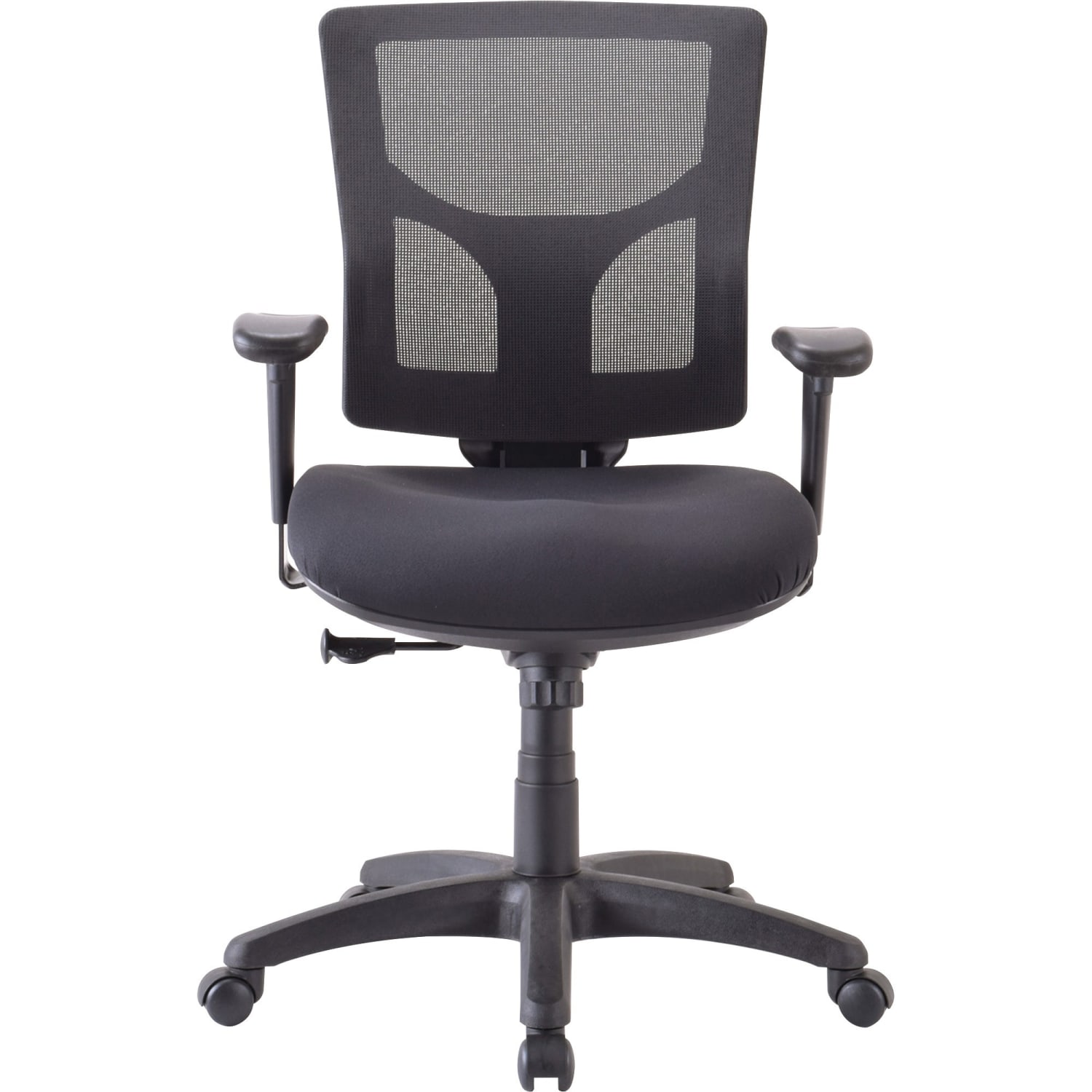 Lorell Conjure Mid-Back Fabric Task Chair, Black - Image 3