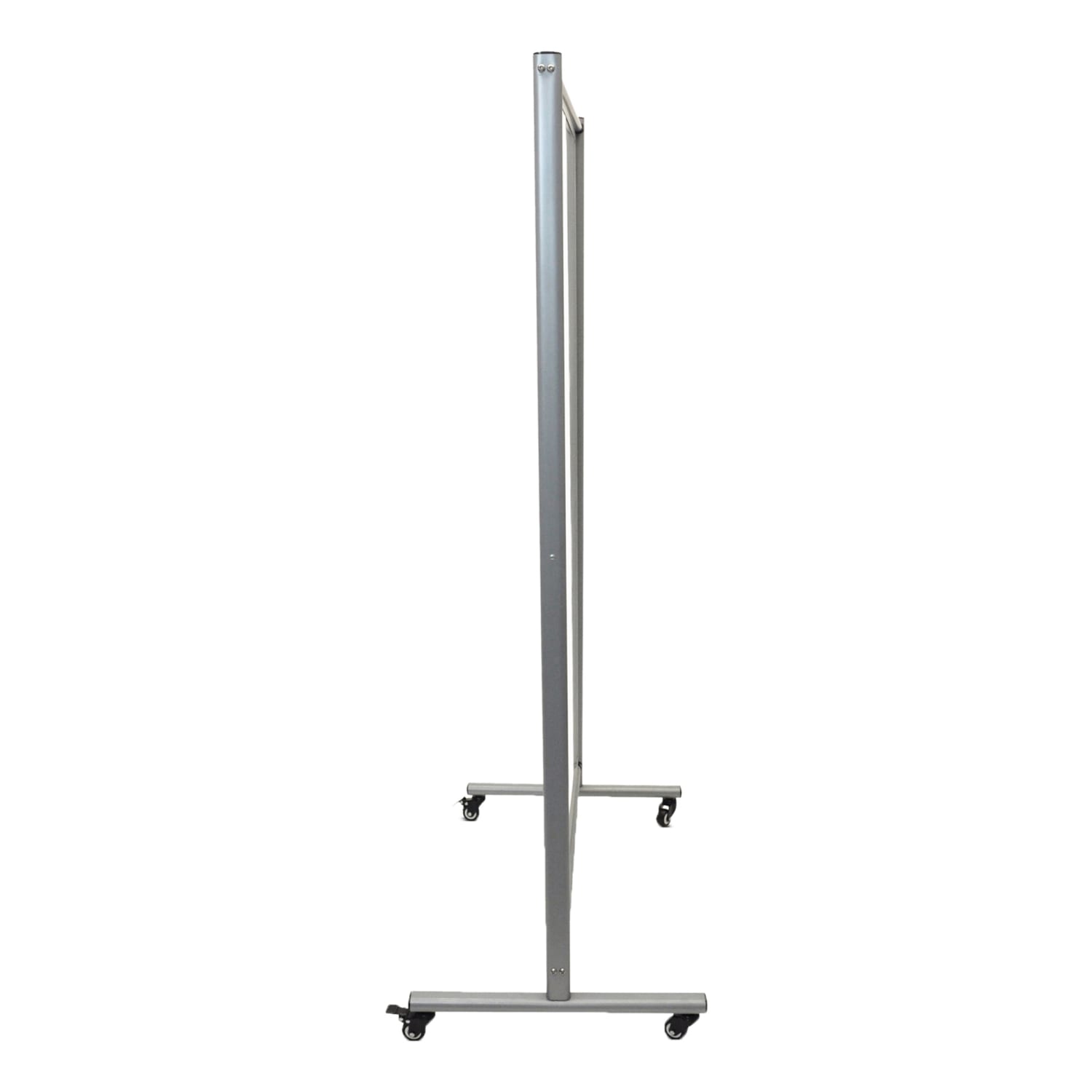 Luxor Double-Sided Mobile Magnetic Dry-Erase Whiteboard Room Divider, 75in x 43in, Aluminum Frame With Silver Finish - Image 5
