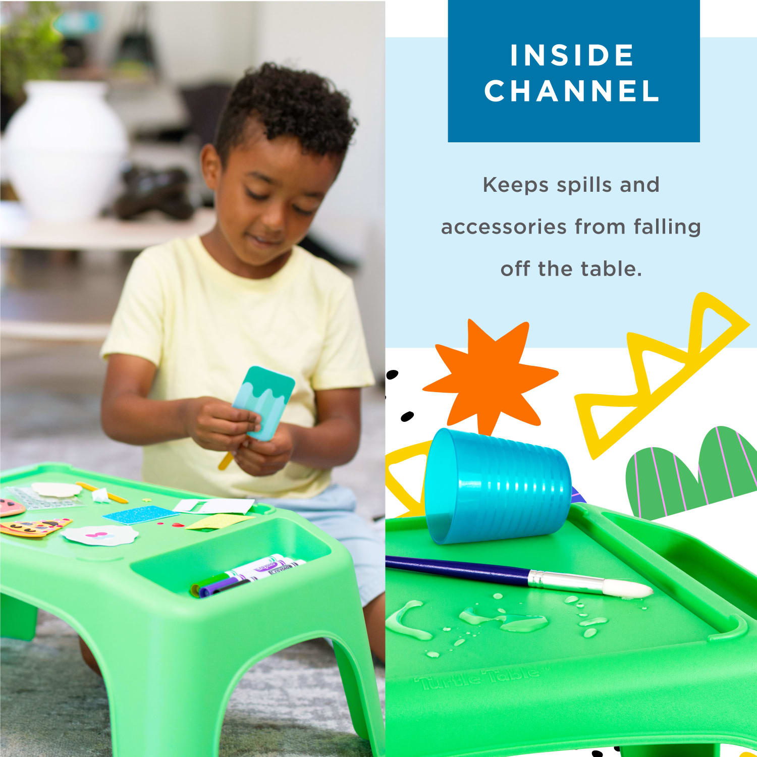 LapGear Turtle Table Kids Activity Lap Desk Tray, Green, 8-Pack - Image 5