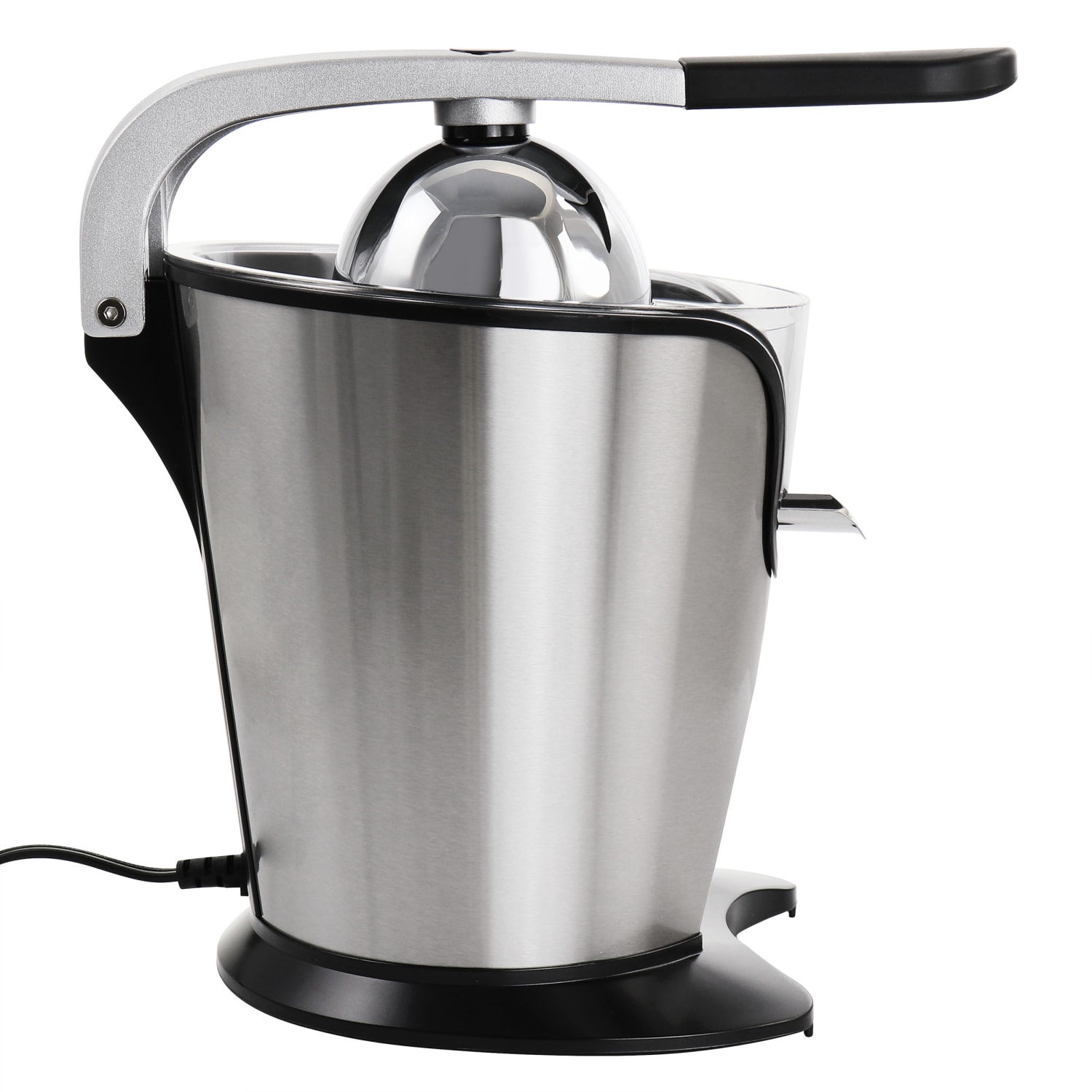 MegaChef Stainless Steel Electric Citrus Juicer, 11-5/8inH x 7-1/2inW x 12inD, Black - Image 5