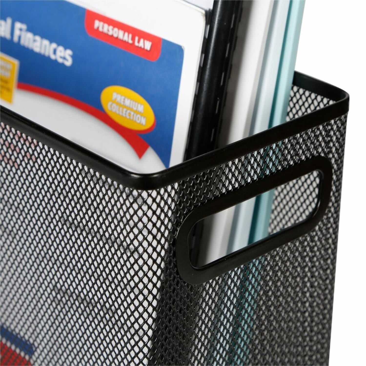 Lorell Mesh Desktop Hanging File Folder, Letter-Size, Black - Image 4