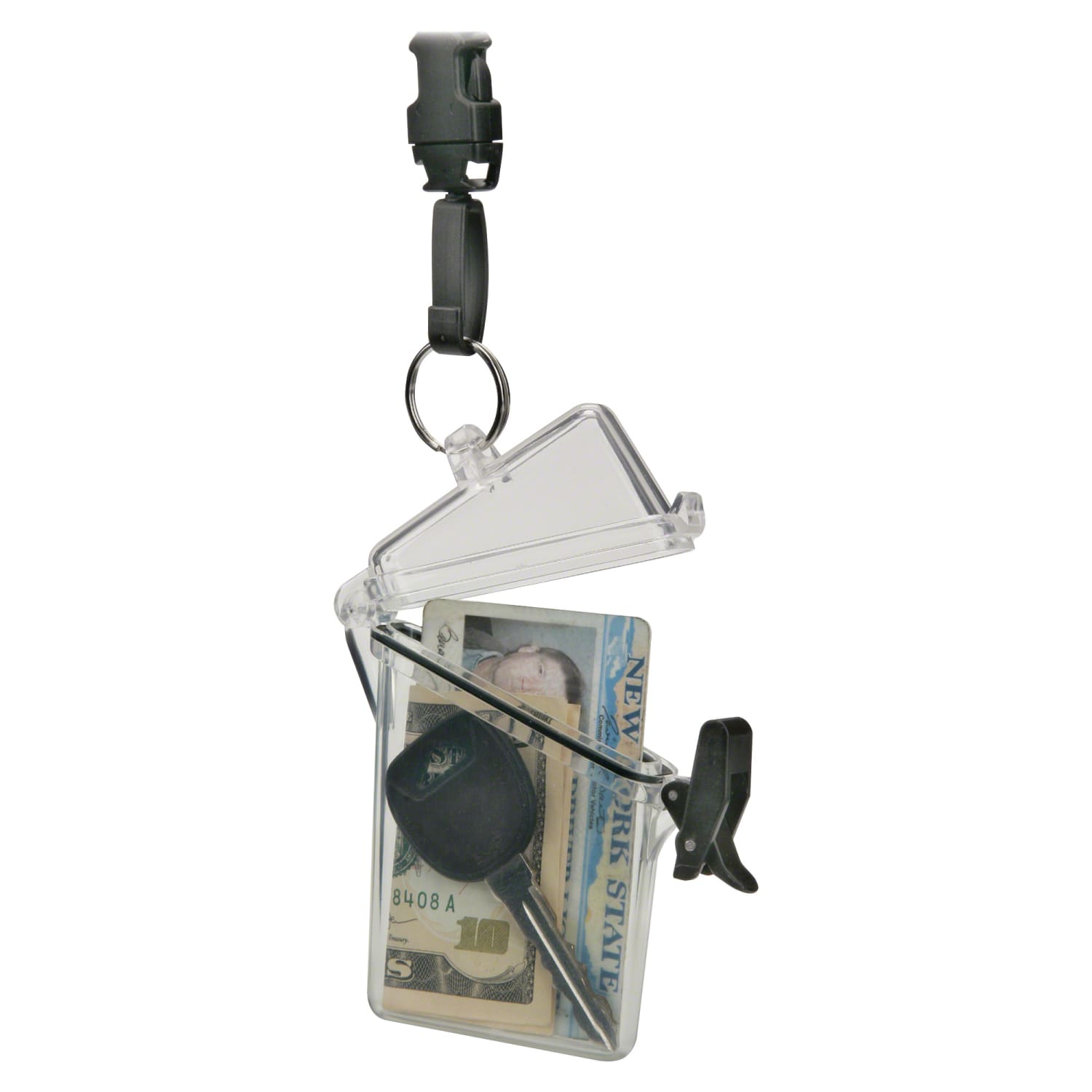 SKILCRAFT Waterproof Multi ID Holder With Lanyard, 6inH x 6inW x 6inD, Pack Of 12 (AbilityOne 8455-01-625-9782) - Image 3