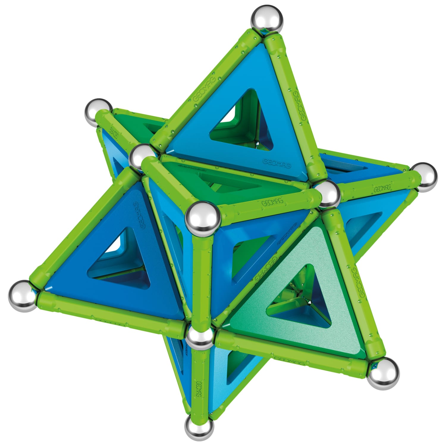 Geomag Classic Panels Magnetic Building Set, Green Line Color, 114 Pieces - Image 6