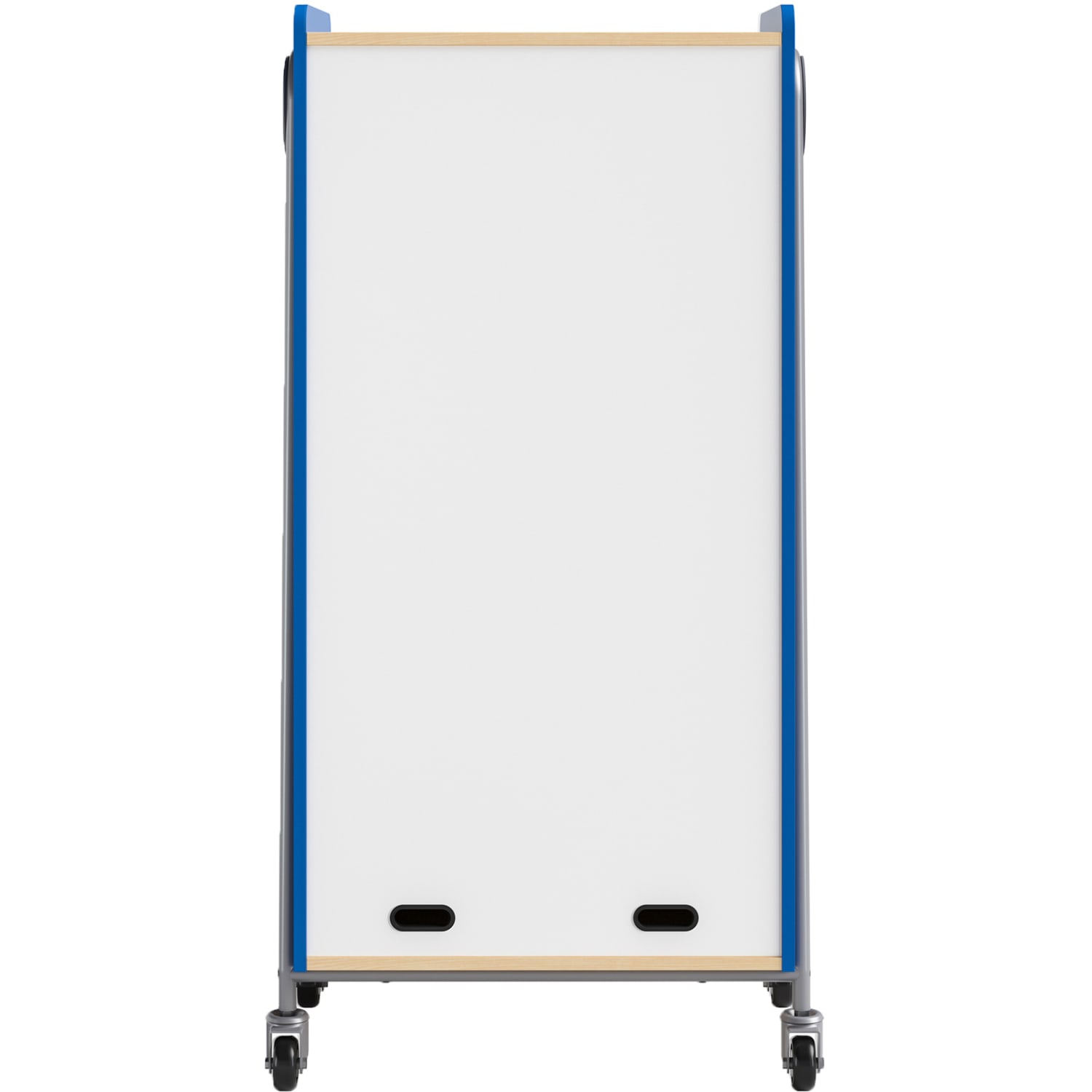 Safco Whiffle Double-Column 14-Drawer Mobile Storage Cart, 60inH x 30inW x 19-3/4inD, Spectrum Blue - Image 6