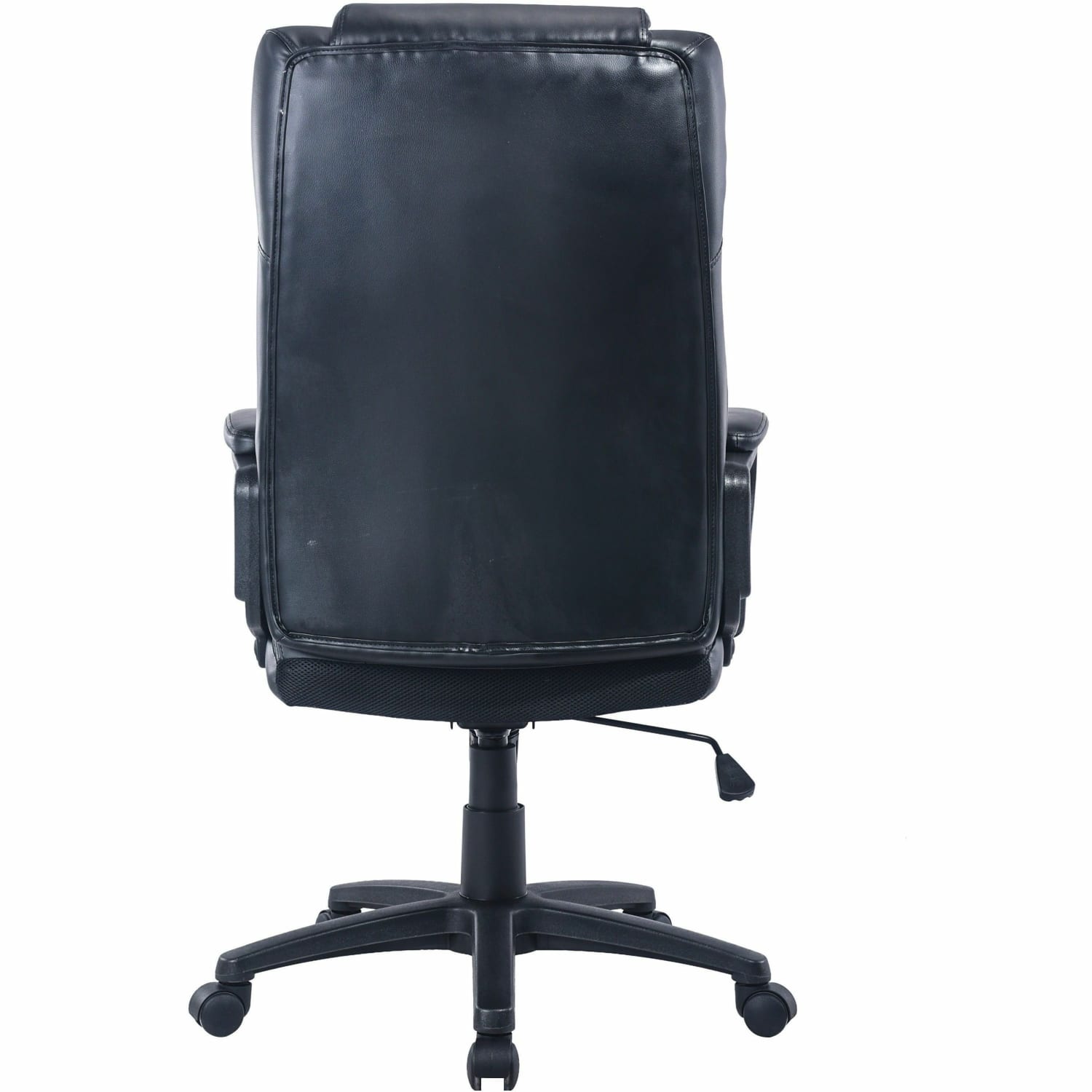 Lorell SOHO Ergonomic Bonded Leather High Back Executive Chair Black PopularChairscom
