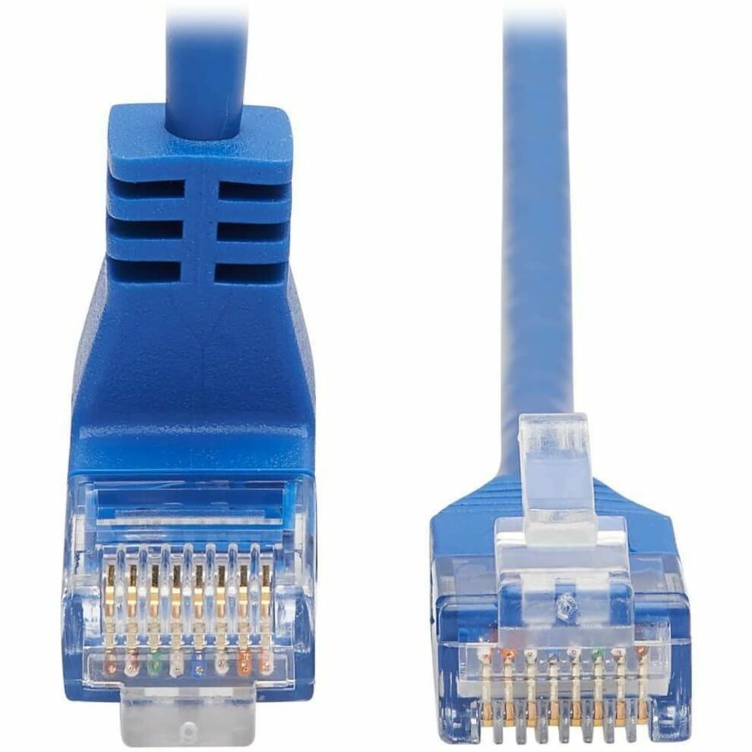 Tripp Lite Cat6 Ethernet Cable Up Angled UTP Slim Molded M/M RJ45 Blue 20ft - First End: 1x RJ-45 Male Network - N204S20BLUP - Image 4