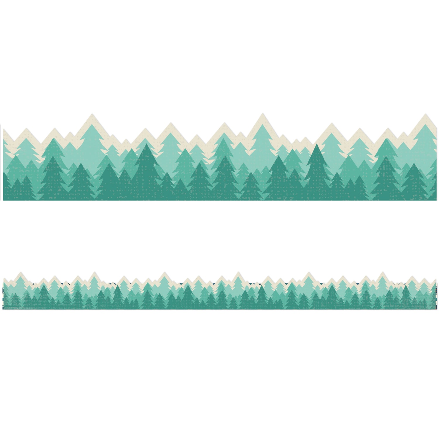 Eureka School Extra-Wide Deco Trim, Adventurer Trees, 37' Per Pack, Set Of 6 Packs - Image 3