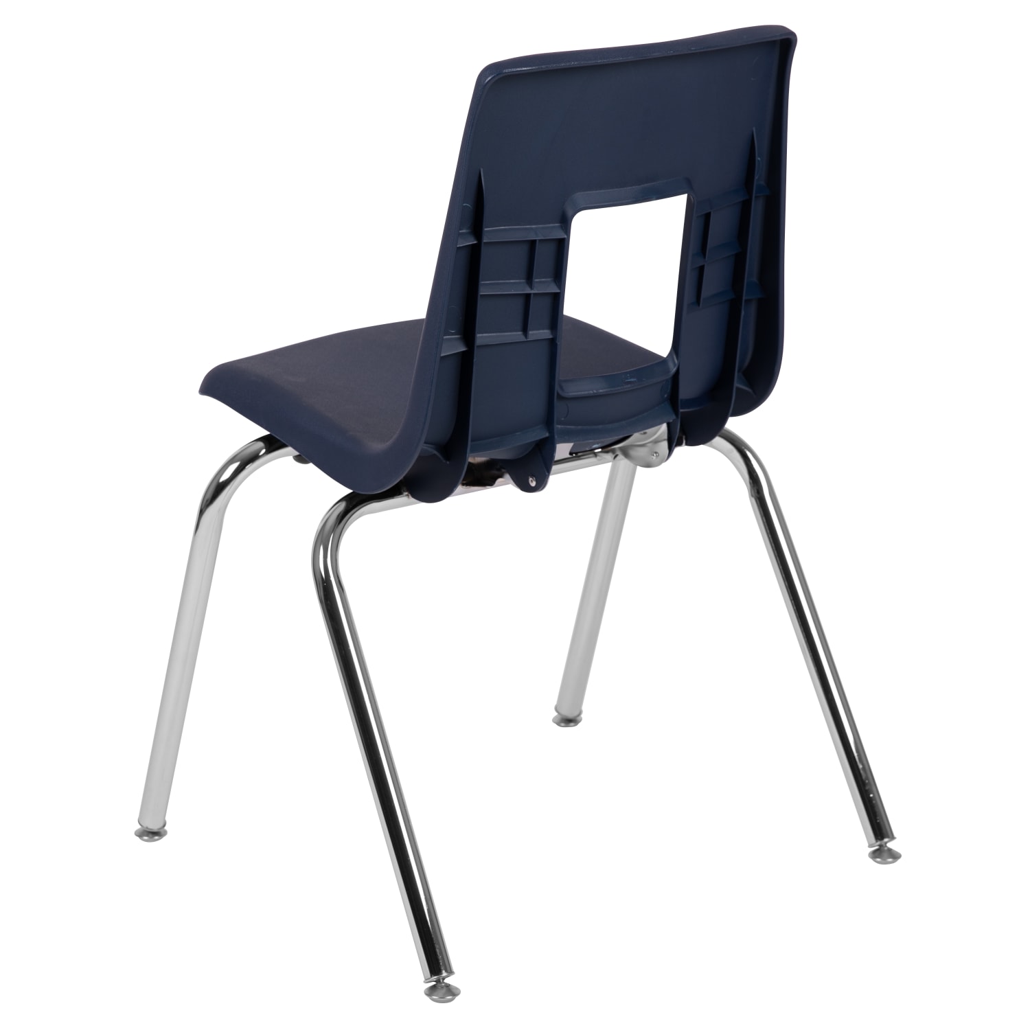 Flash Furniture Advantage Student Stacking School Chair, Navy/Silver - Image 6
