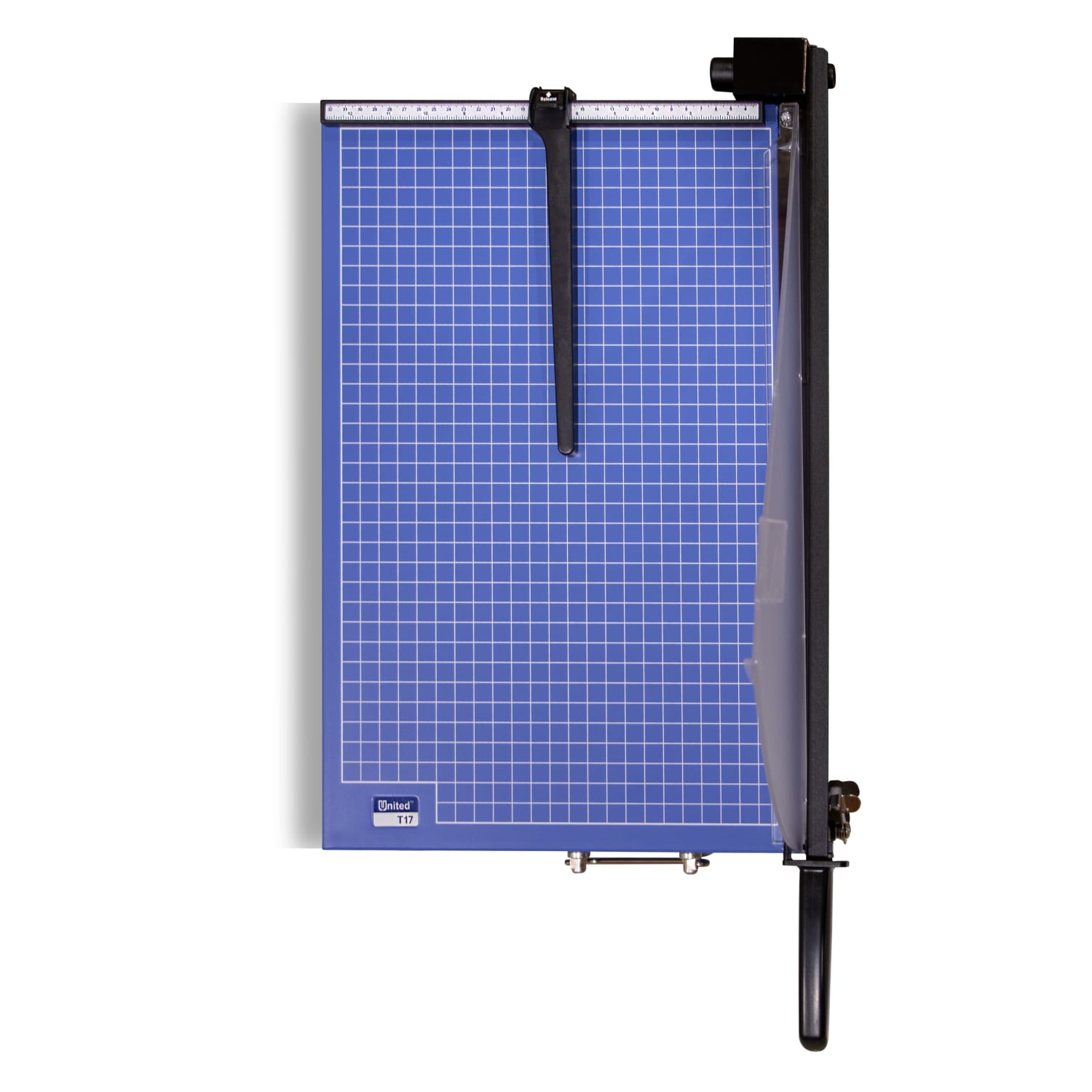 United Commercial Guillotine Paper Trimmer, 17in, Blue