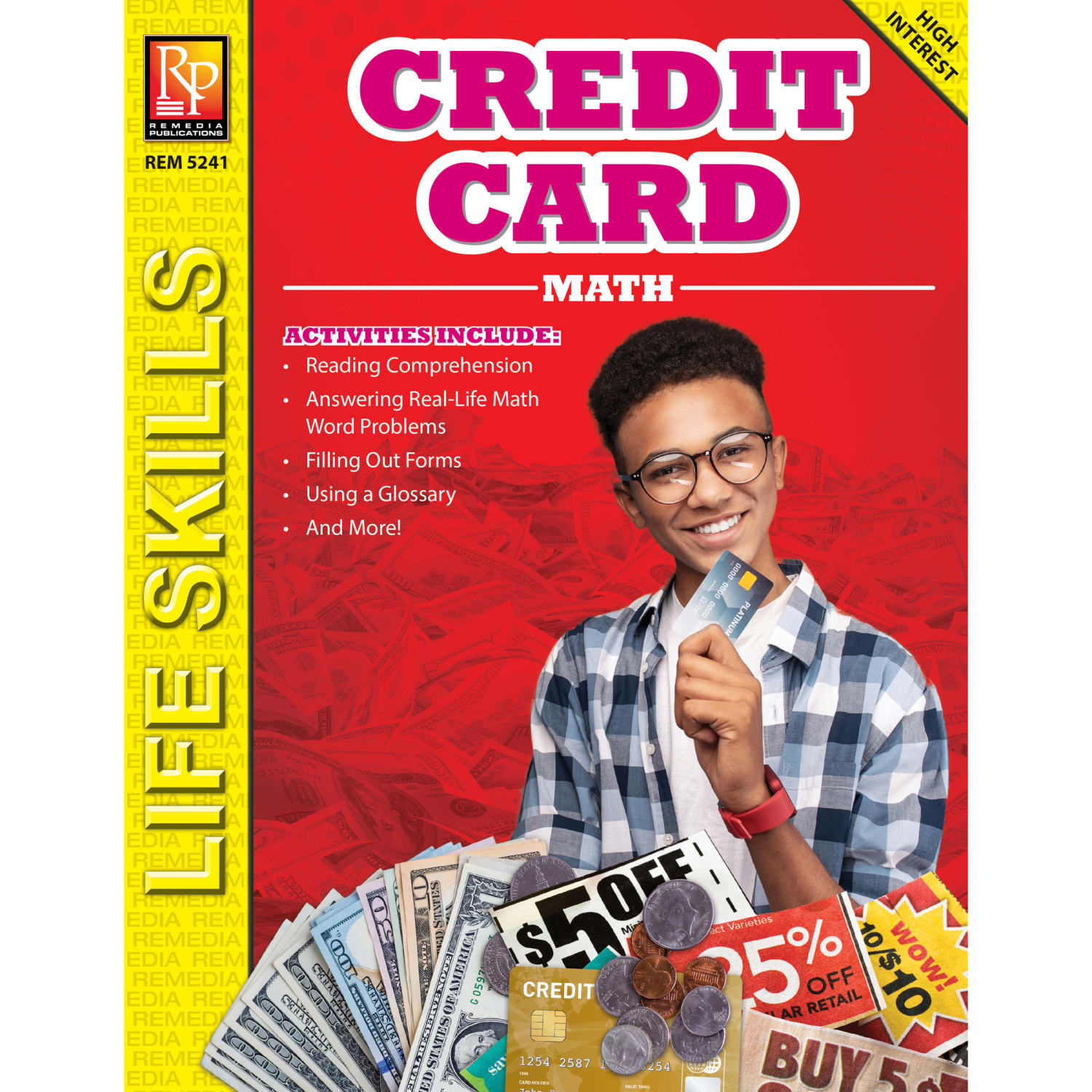Remedia Publications Math Series Life Skills Workbooks, Credit Card Math, Grade 6 To 12, Pack Of 3 Workbooks - Image 3