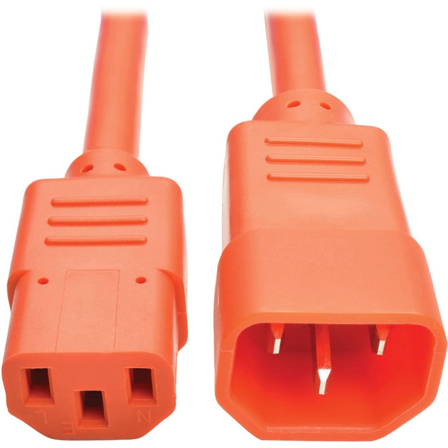 Eaton Tripp Lite Series Heavy-Duty PDU Power Cord, C13 to C14 - 15A, 250V, 14 AWG, 3 ft. (0.91 m), Orange - P005003AOR