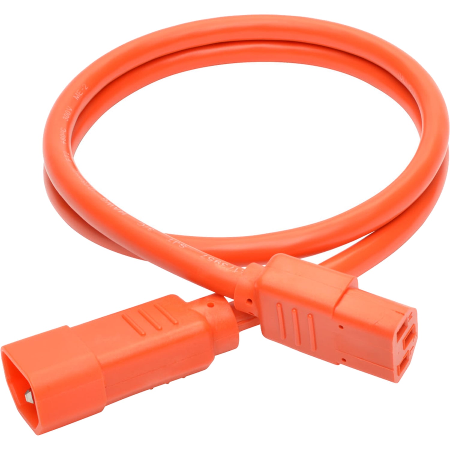Eaton Tripp Lite Series Heavy-Duty PDU Power Cord, C13 to C14 - 15A, 250V, 14 AWG, 3 ft. (0.91 m), Orange - P005003AOR - Image 3